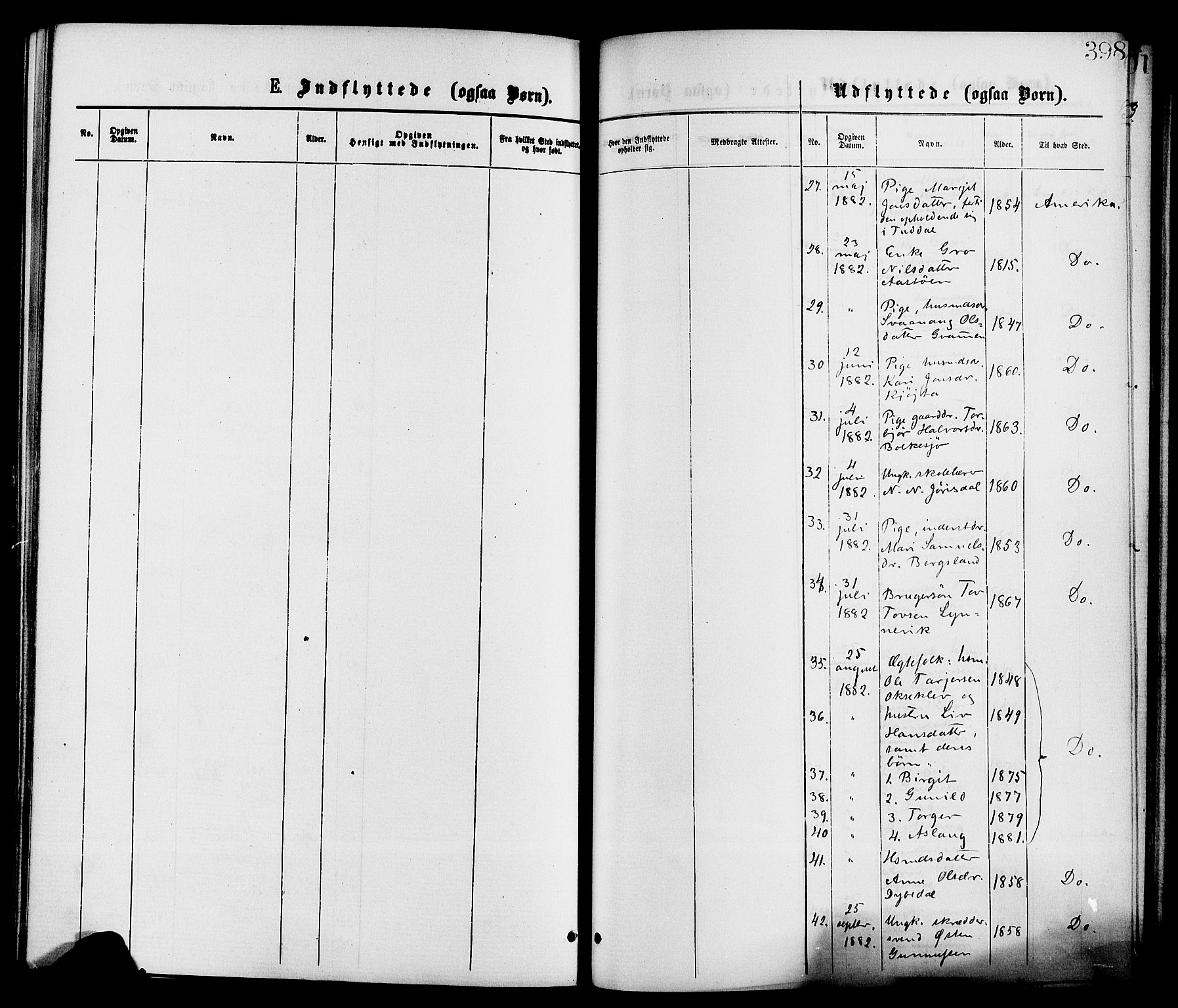 Gransherad kirkebøker, SAKO/A-267/F/Fa/L0004: Ministerialbok nr. I 4, 1871-1886, s. 398