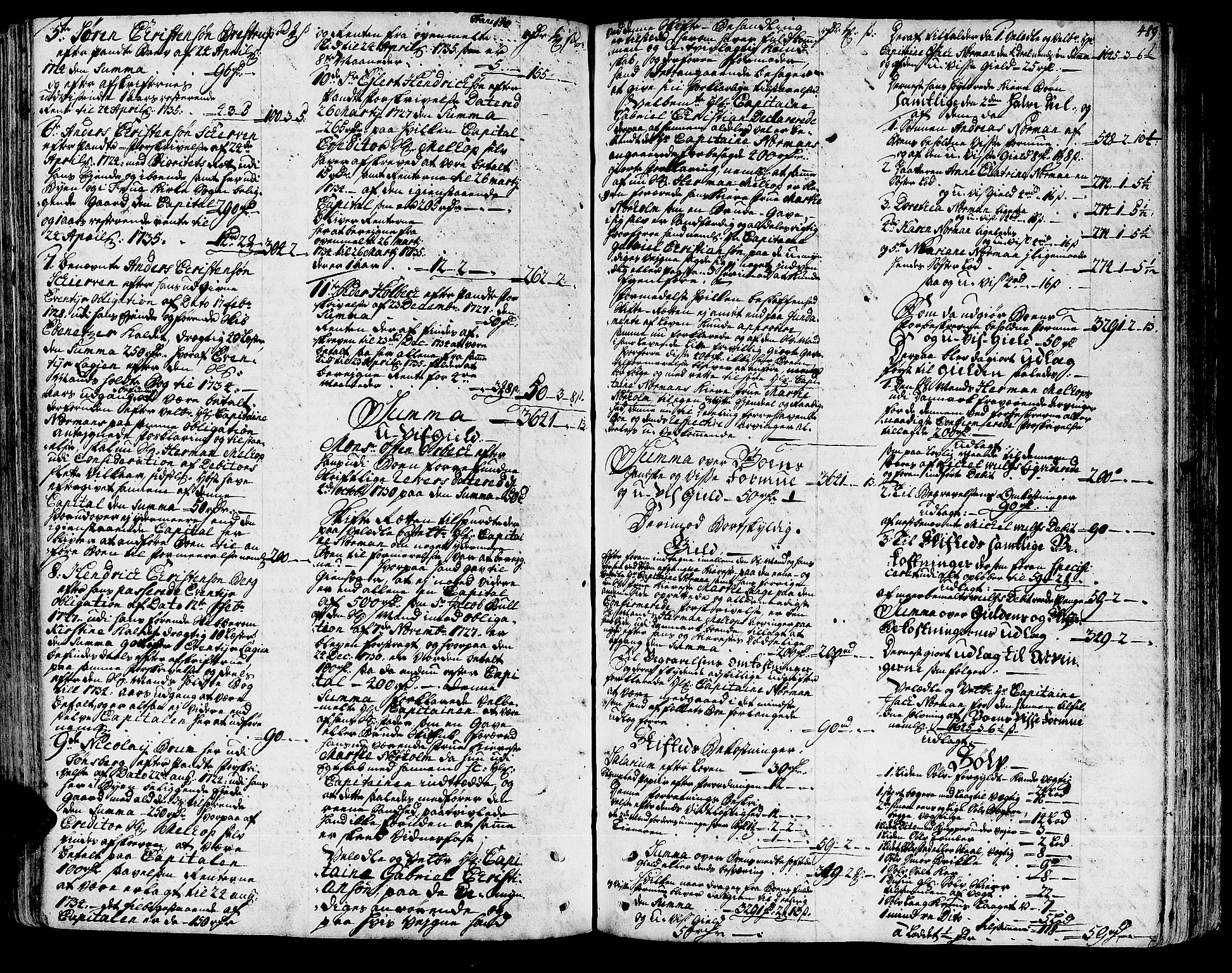 Tønsberg byfogd, AV/SAKO-A-224/H/Hb/L0002: Skifteprotokoll, 1720-1744, s. 488b-489a