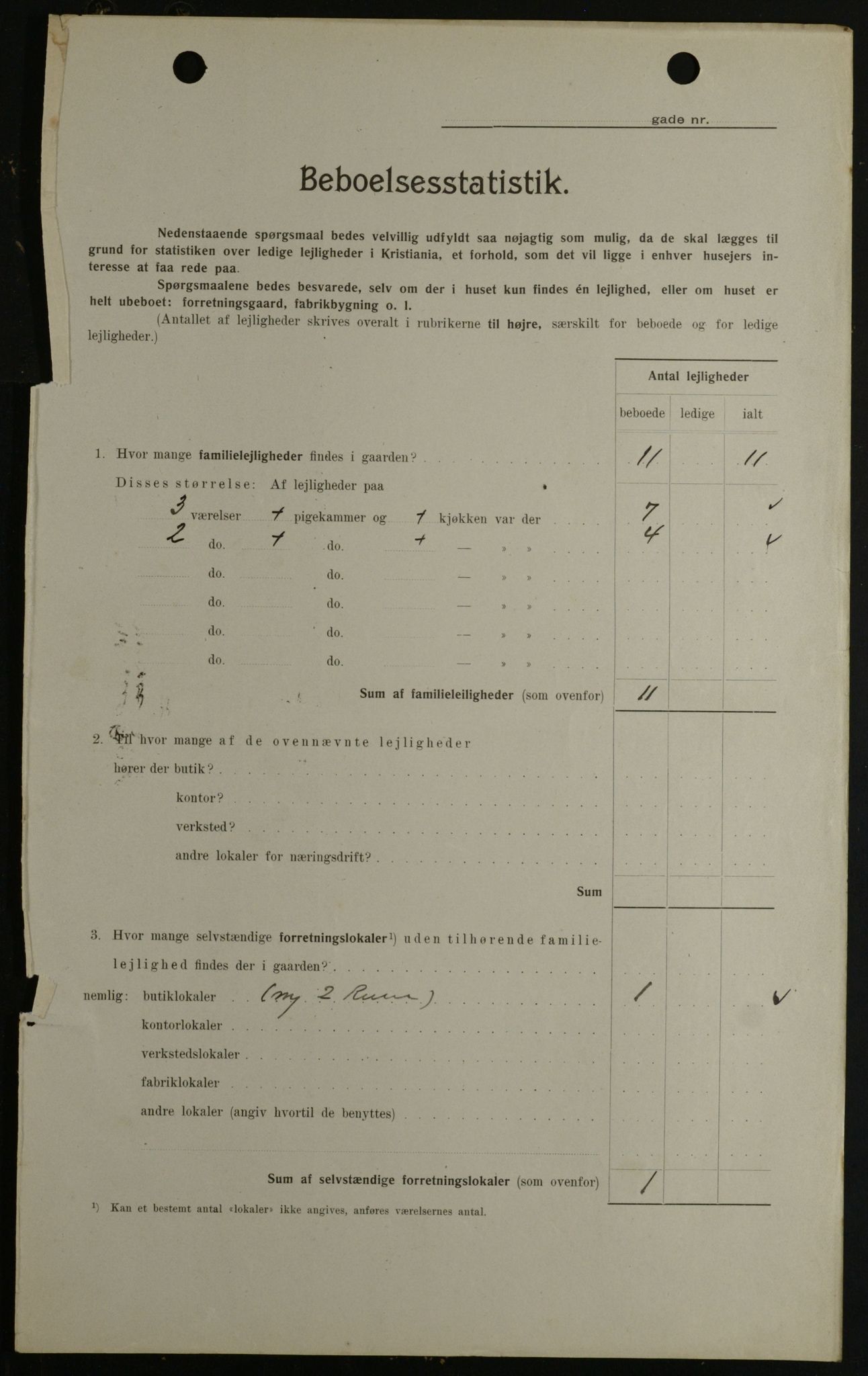 OBA, Kommunal folketelling 1.2.1908 for Kristiania kjøpstad, 1908, s. 52992