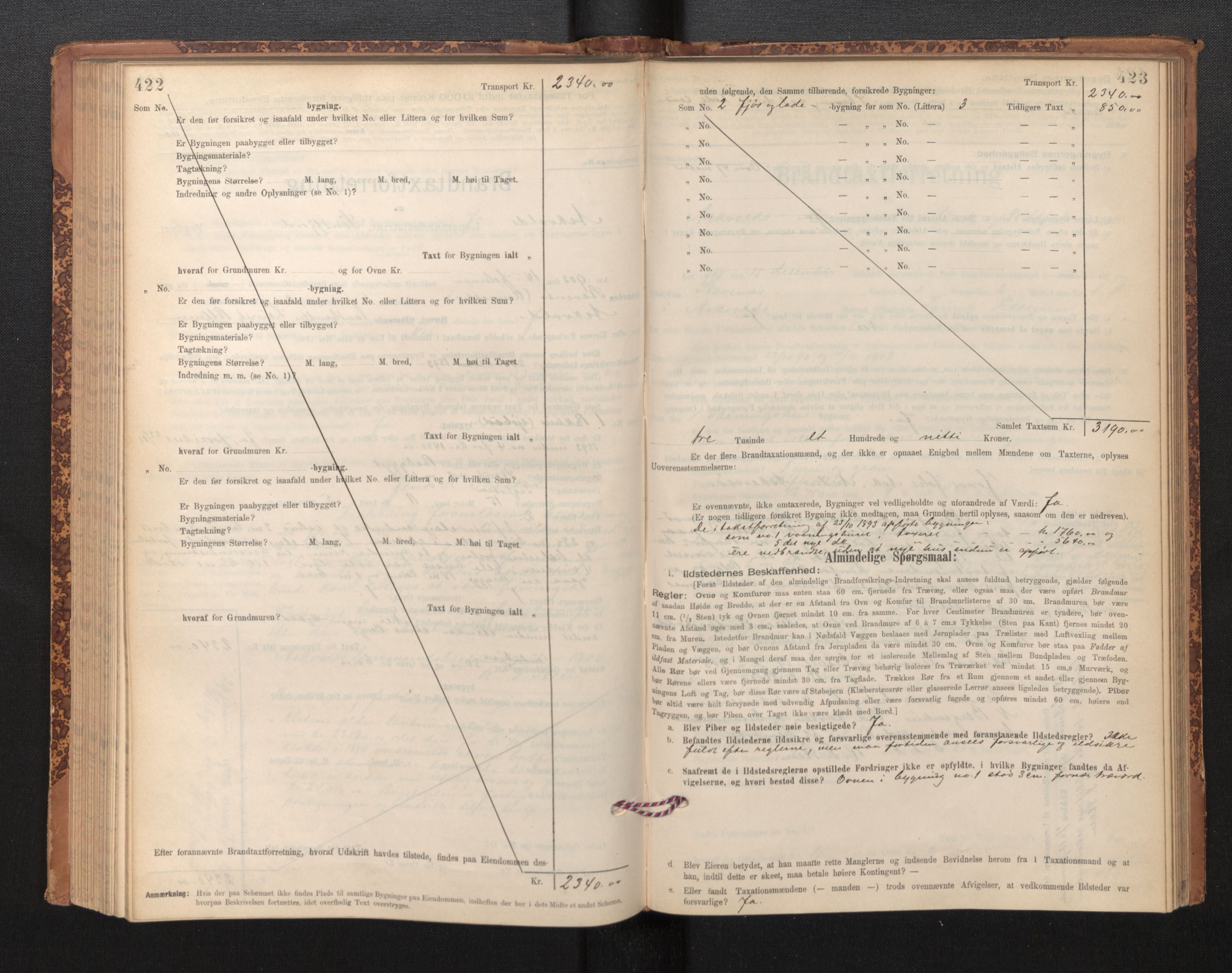 Lensmannen i Askvoll, SAB/A-26301/0012/L0004: Branntakstprotokoll, skjematakst og liste over branntakstmenn, 1895-1932, s. 422-423