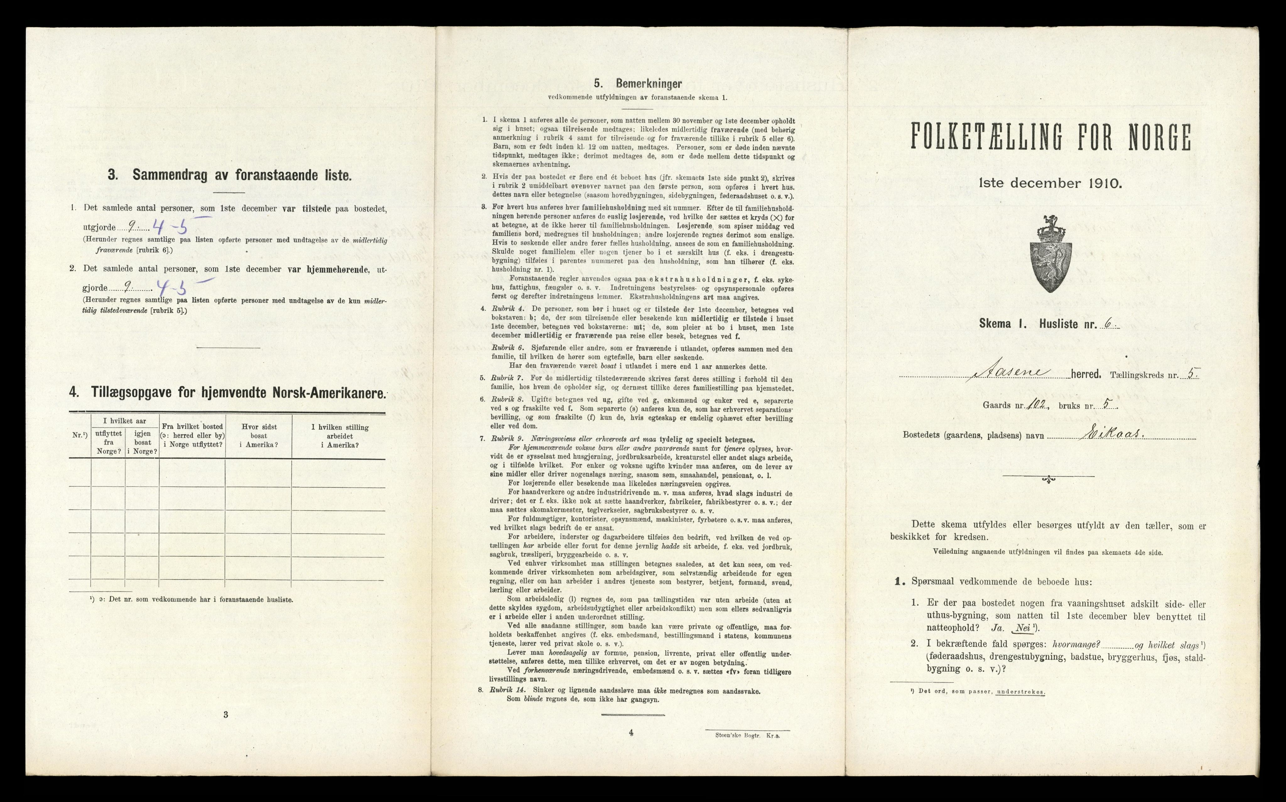 RA, Folketelling 1910 for 1255 Åsane herred, 1910, s. 257