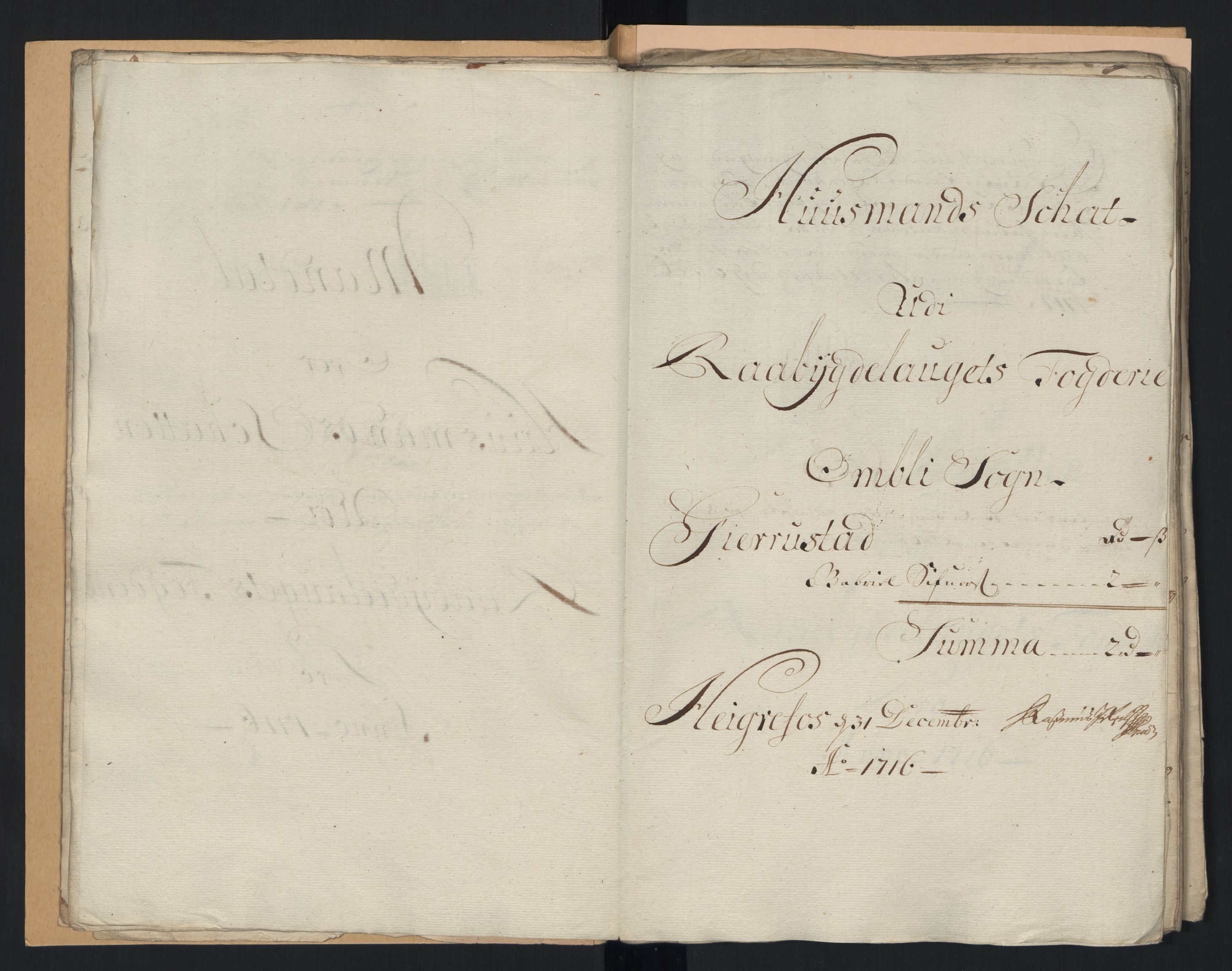 Rentekammeret inntil 1814, Reviderte regnskaper, Fogderegnskap, RA/EA-4092/R40/L2452: Fogderegnskap Råbyggelag, 1716-1717, s. 20