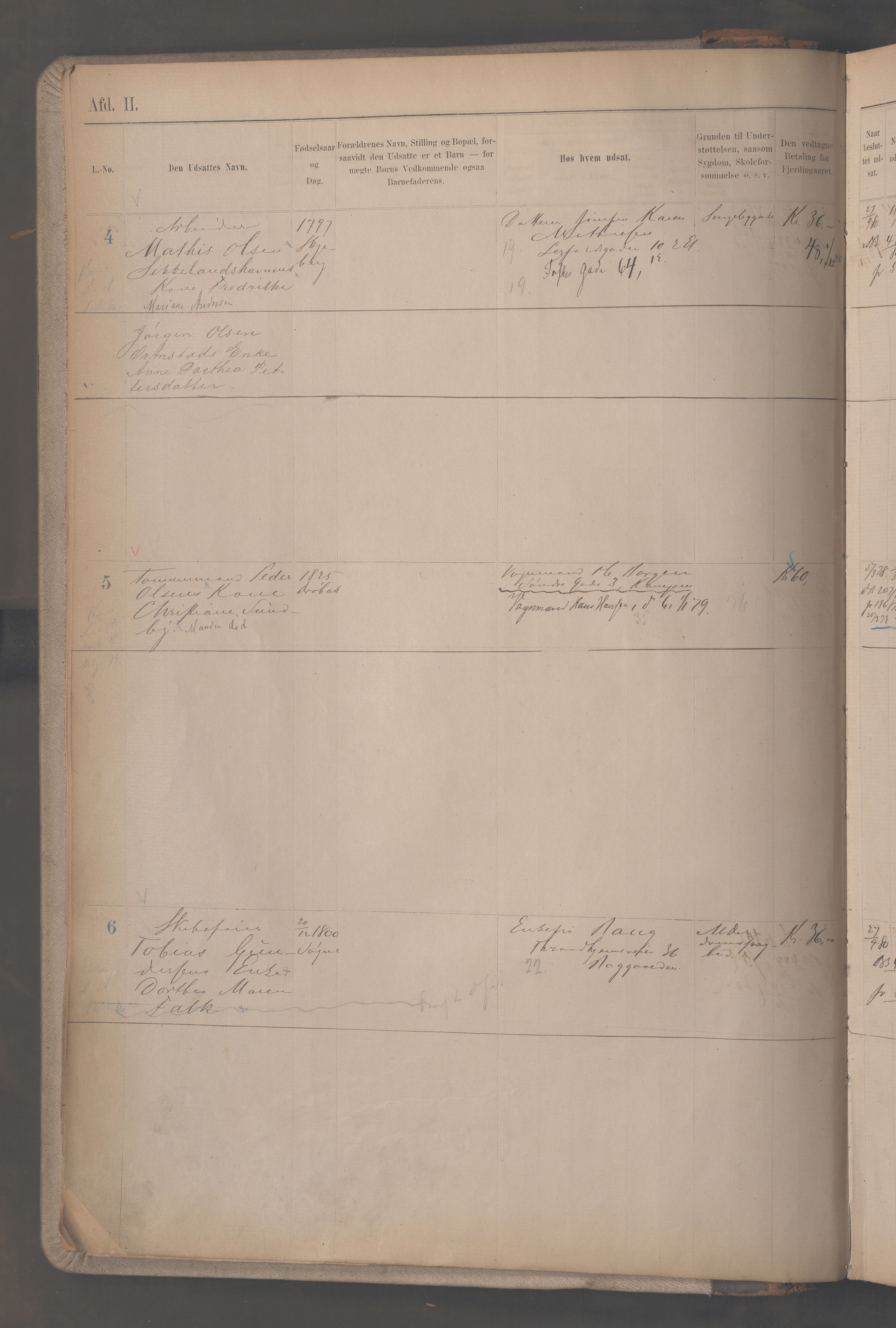 Fattigvesenet, OBA/A-20045/H/Hc/L0002: Manntallsprotokoll. Mnr. 1-592, 1879-1887, s. 12