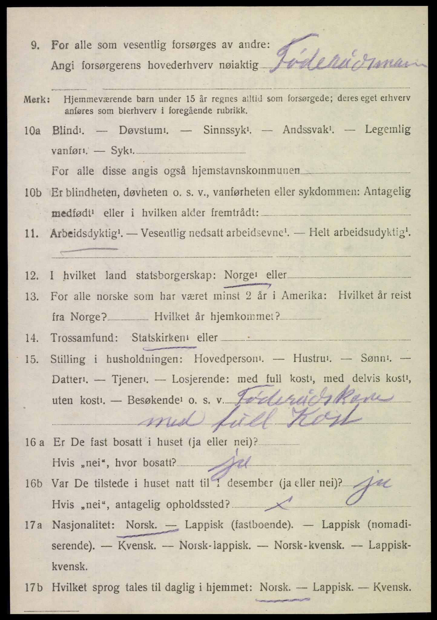 SAT, Folketelling 1920 for 1731 Sparbu herred, 1920, s. 5216