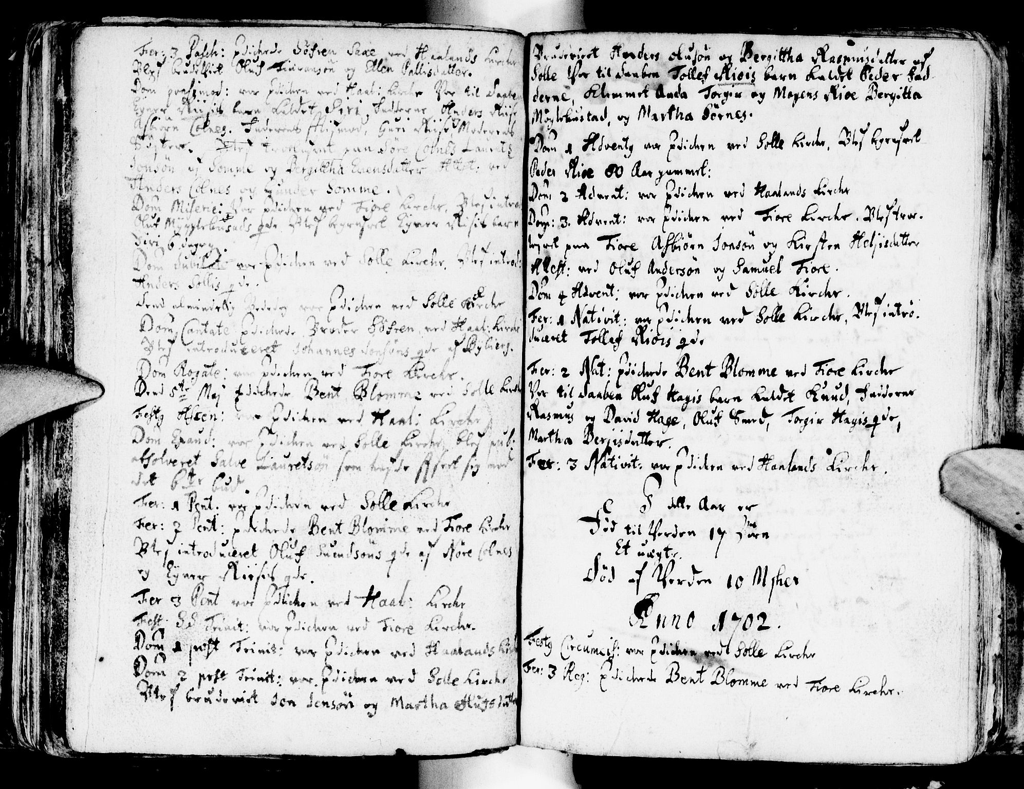 Håland sokneprestkontor, AV/SAST-A-101802/001/30BA/L0001: Ministerialbok nr. A 1, 1671-1722