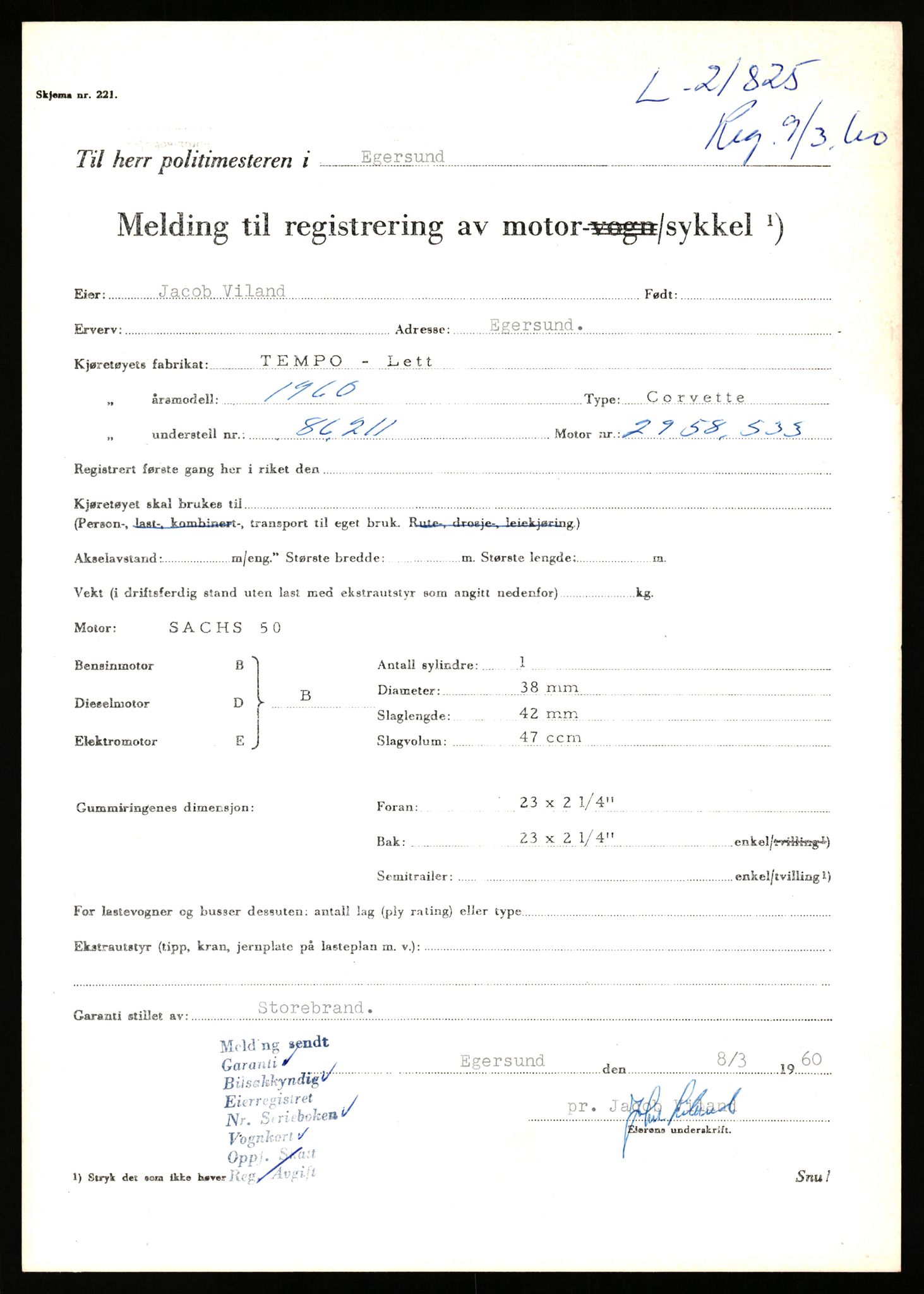 Stavanger trafikkstasjon, AV/SAST-A-101942/0/F/L0038: L-21500 - L-22252, 1930-1971, s. 1107