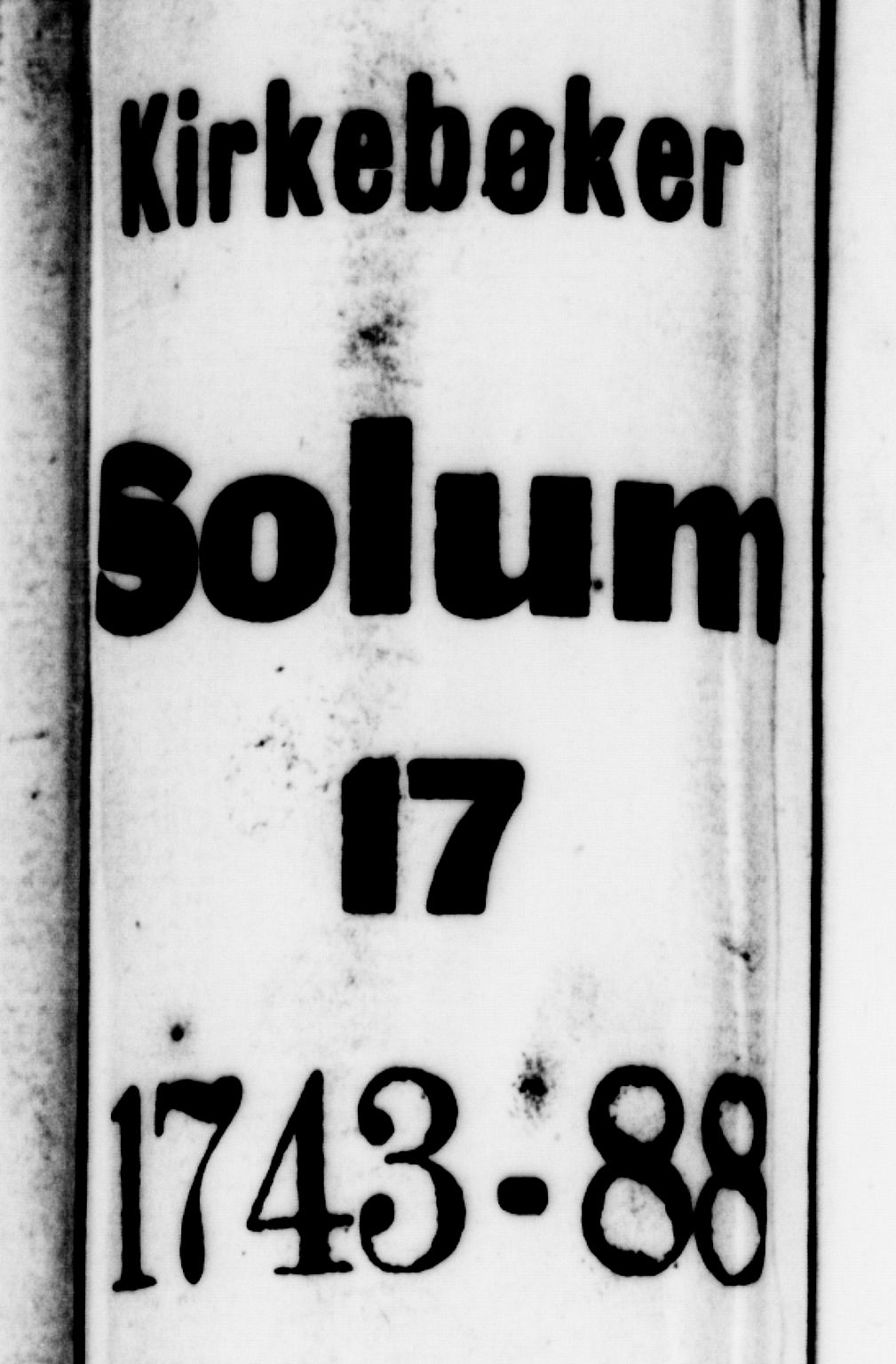 Solum sokneprestkontor, SAKO/A-305/A/Aa/L0002: Annen kirkebok nr. 2, 1743-1791