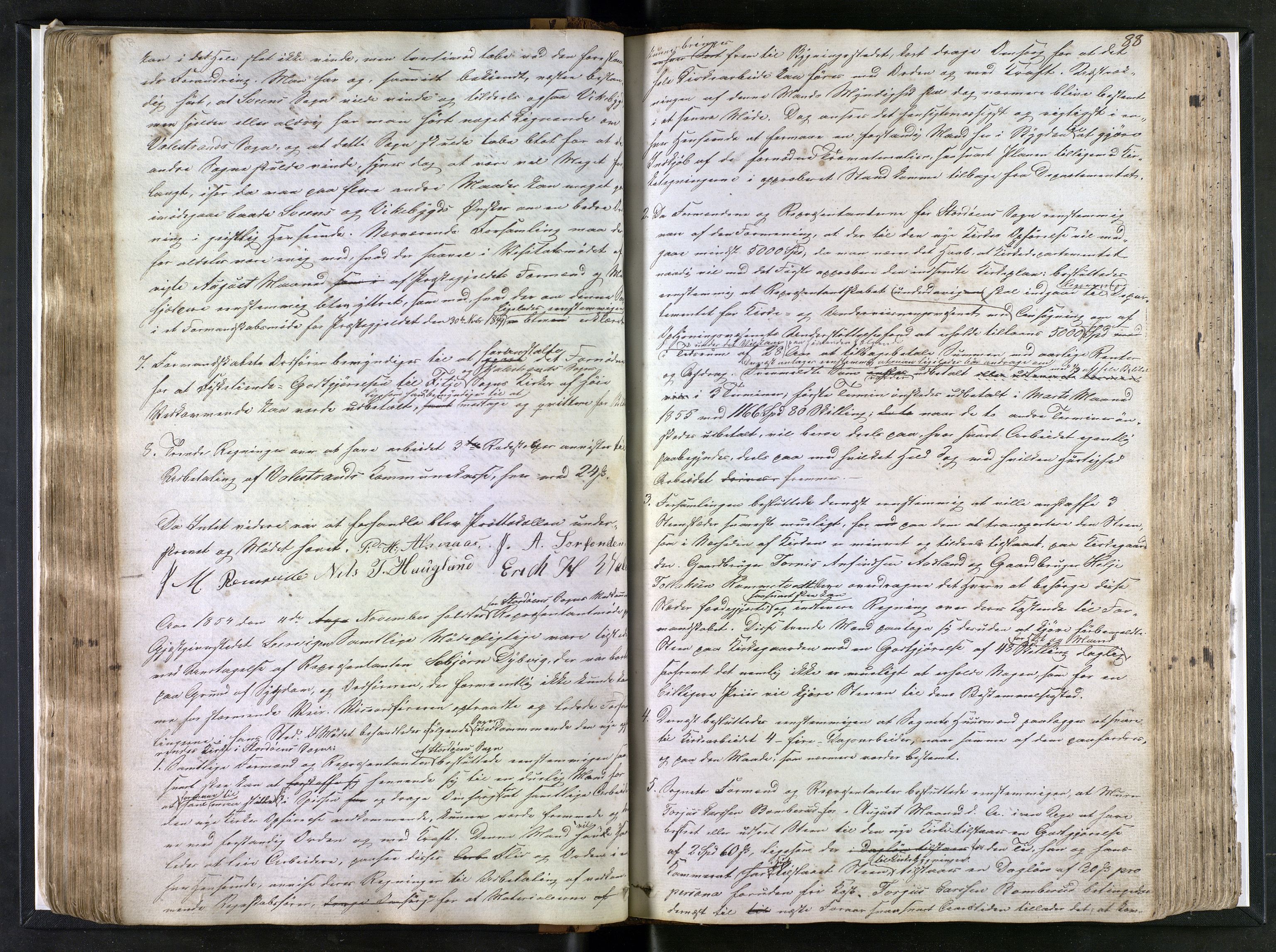 Stord kommune. Formannskapet, IKAH/1221-021/A/Aa/L0001: Møtebok for formannskapet og heradstyret, 1838-1867, s. 88