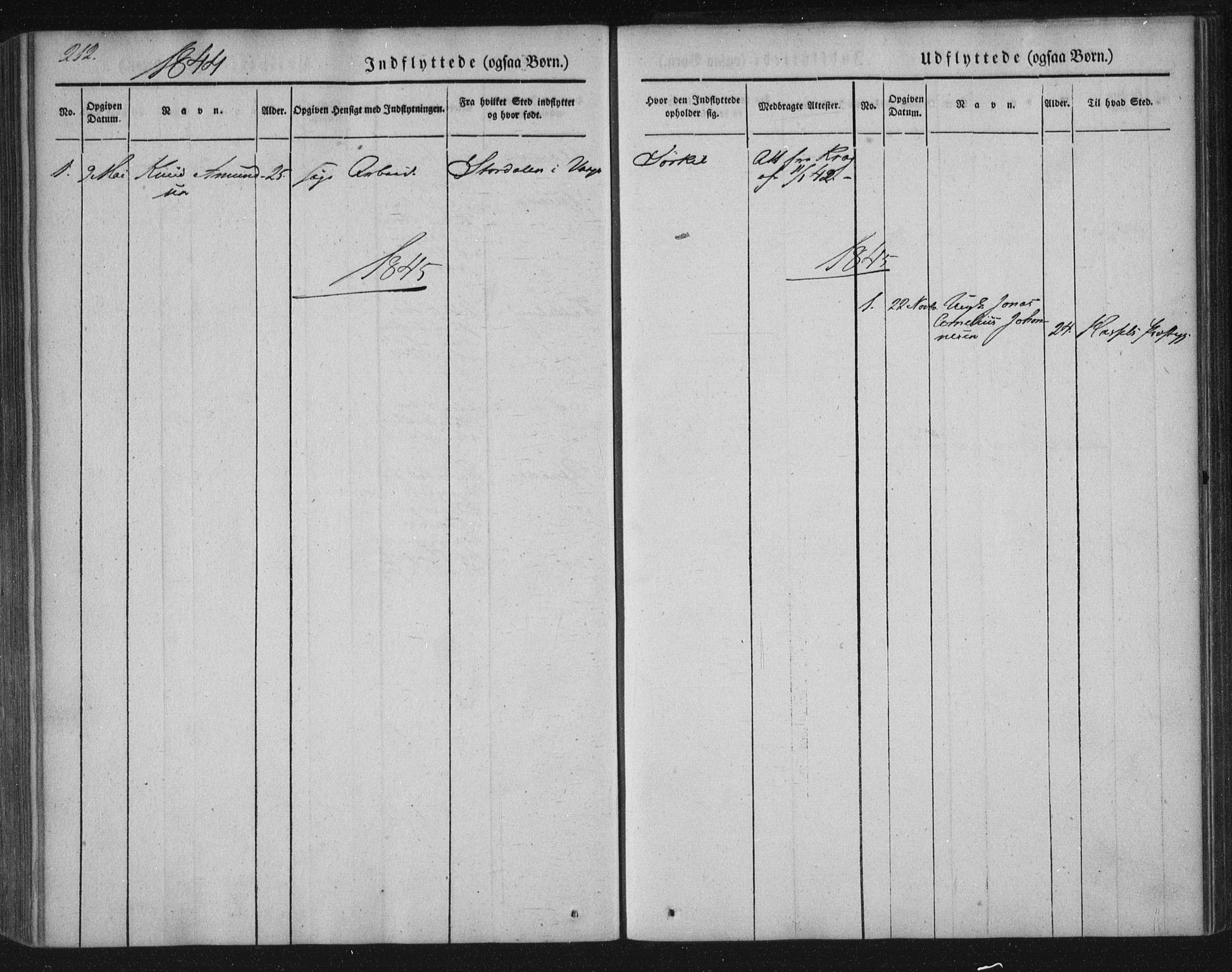 Ministerialprotokoller, klokkerbøker og fødselsregistre - Nordland, AV/SAT-A-1459/859/L0843: Ministerialbok nr. 859A03, 1840-1848, s. 212