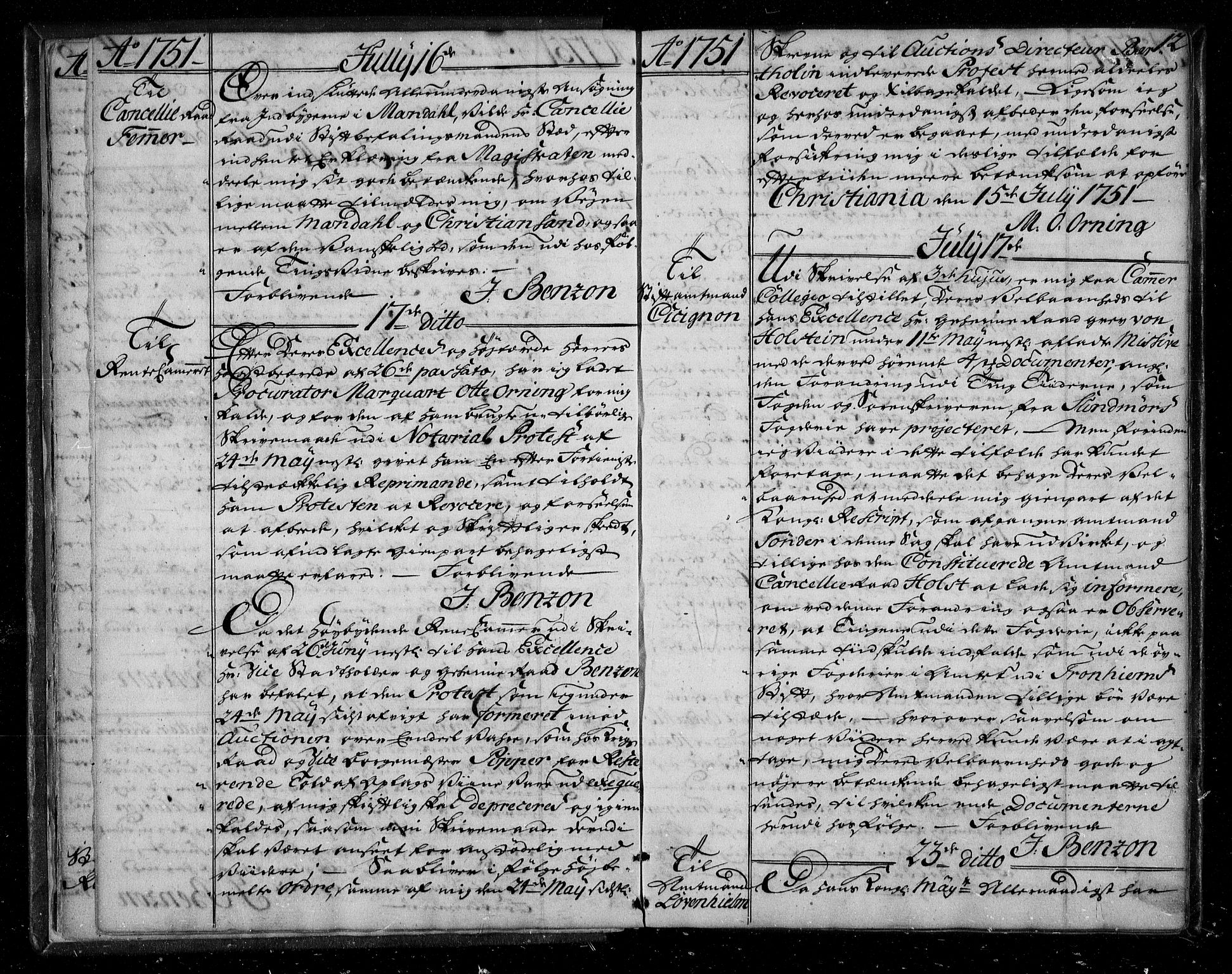 Stattholderembetet 1572-1771, AV/RA-EA-2870/Bf/L0001: Stattholderprotokoll (allmenn kopibok), 1751-1753, s. 11b-12a