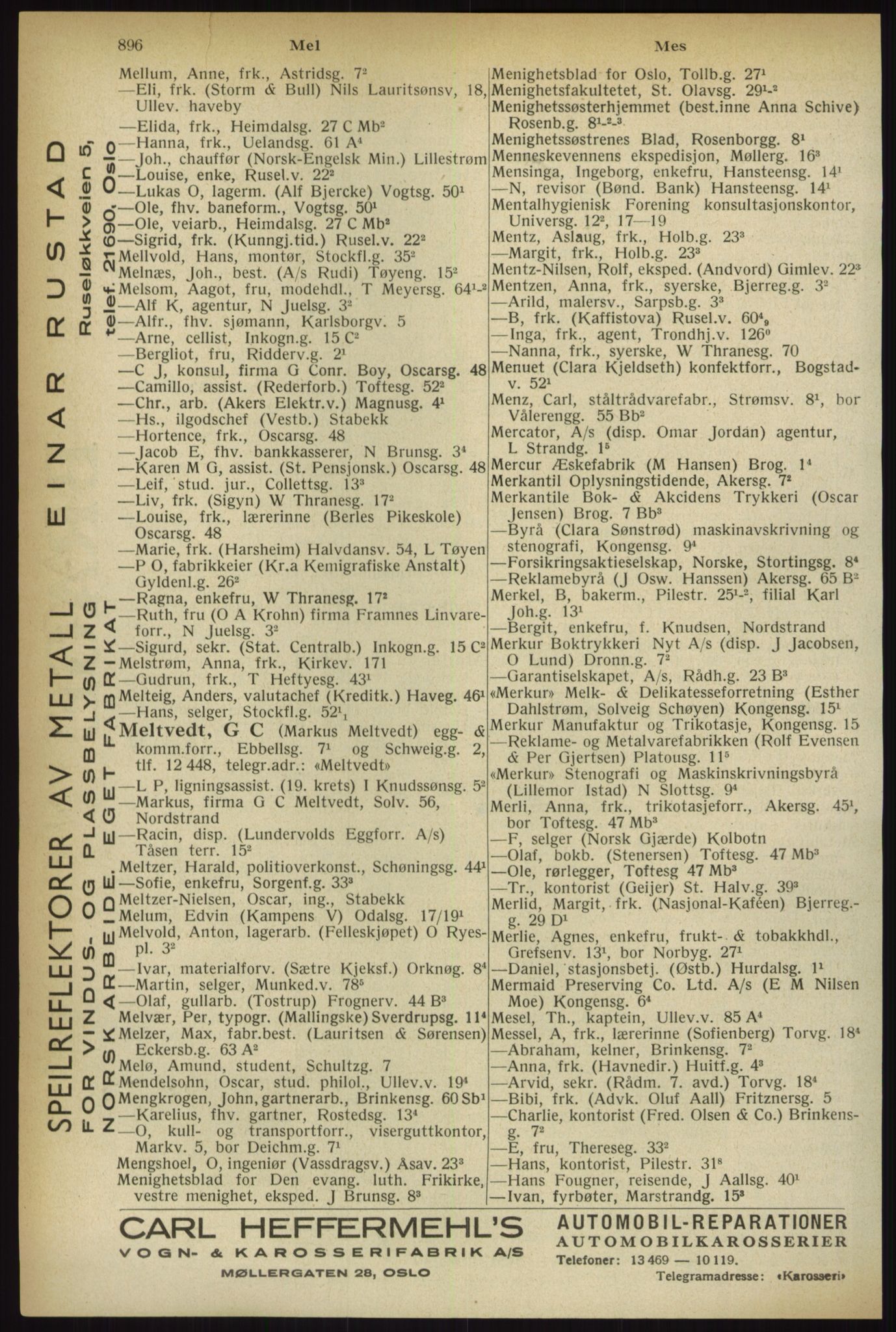 Kristiania/Oslo adressebok, PUBL/-, 1933, s. 896