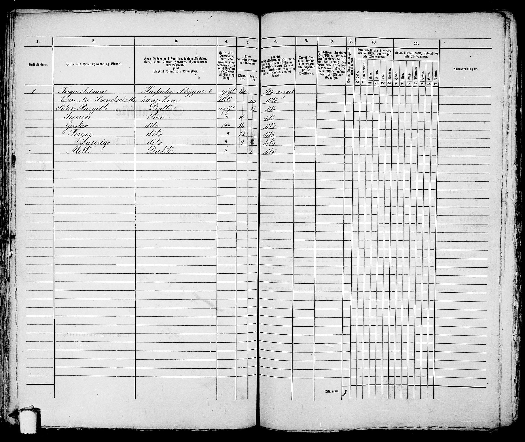 RA, Folketelling 1865 for 1103 Stavanger kjøpstad, 1865, s. 690