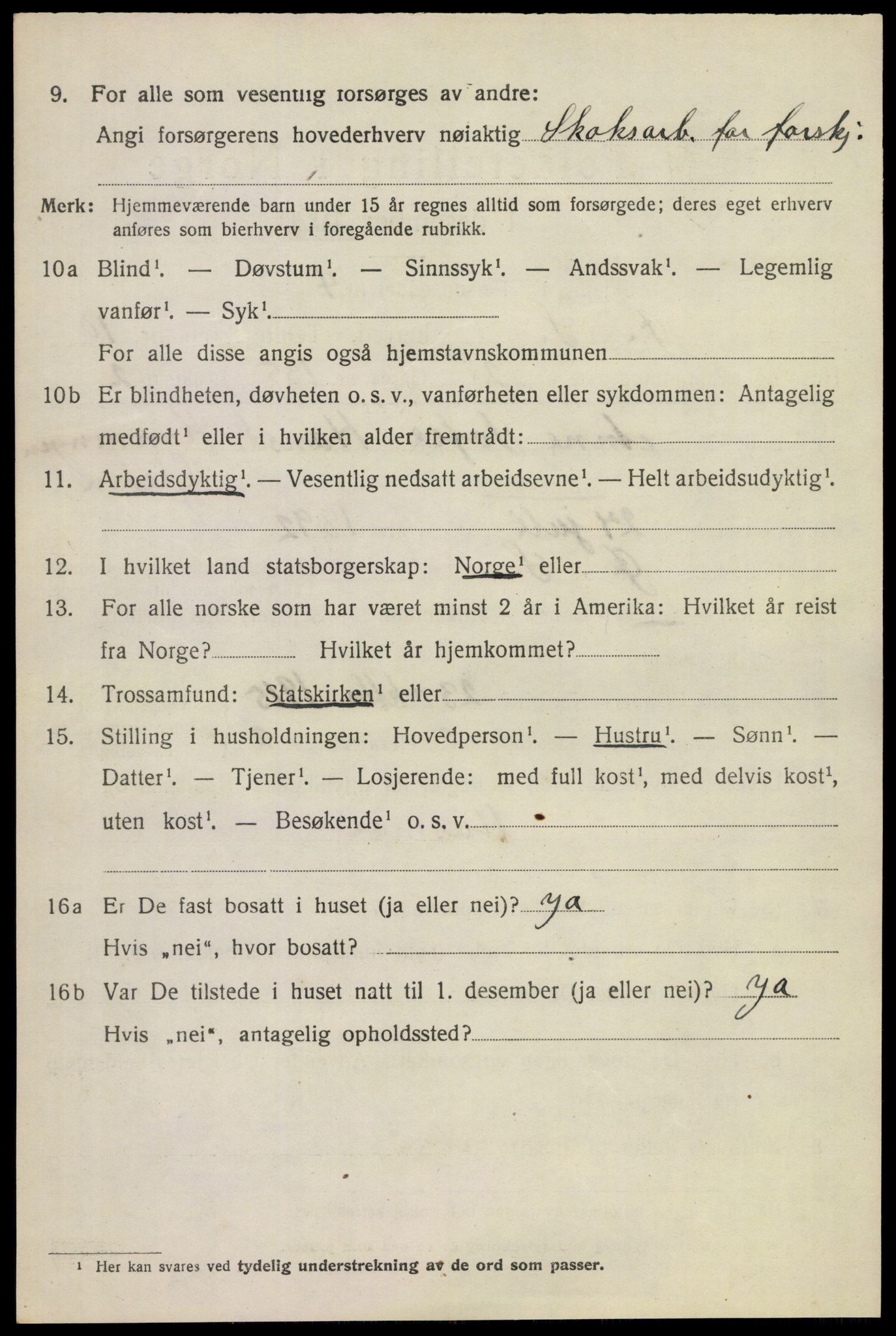 SAKO, Folketelling 1920 for 0630 Øvre Sandsvær herred, 1920, s. 5593