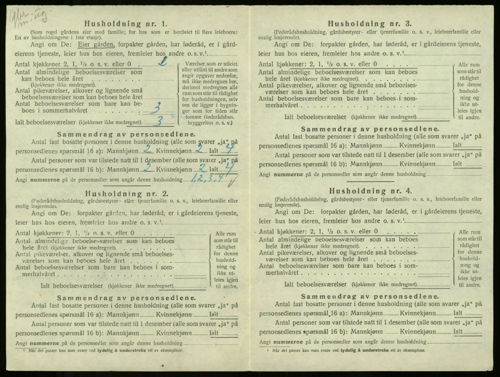 SAKO, Folketelling 1920 for 0719 Andebu herred, 1920, s. 1143