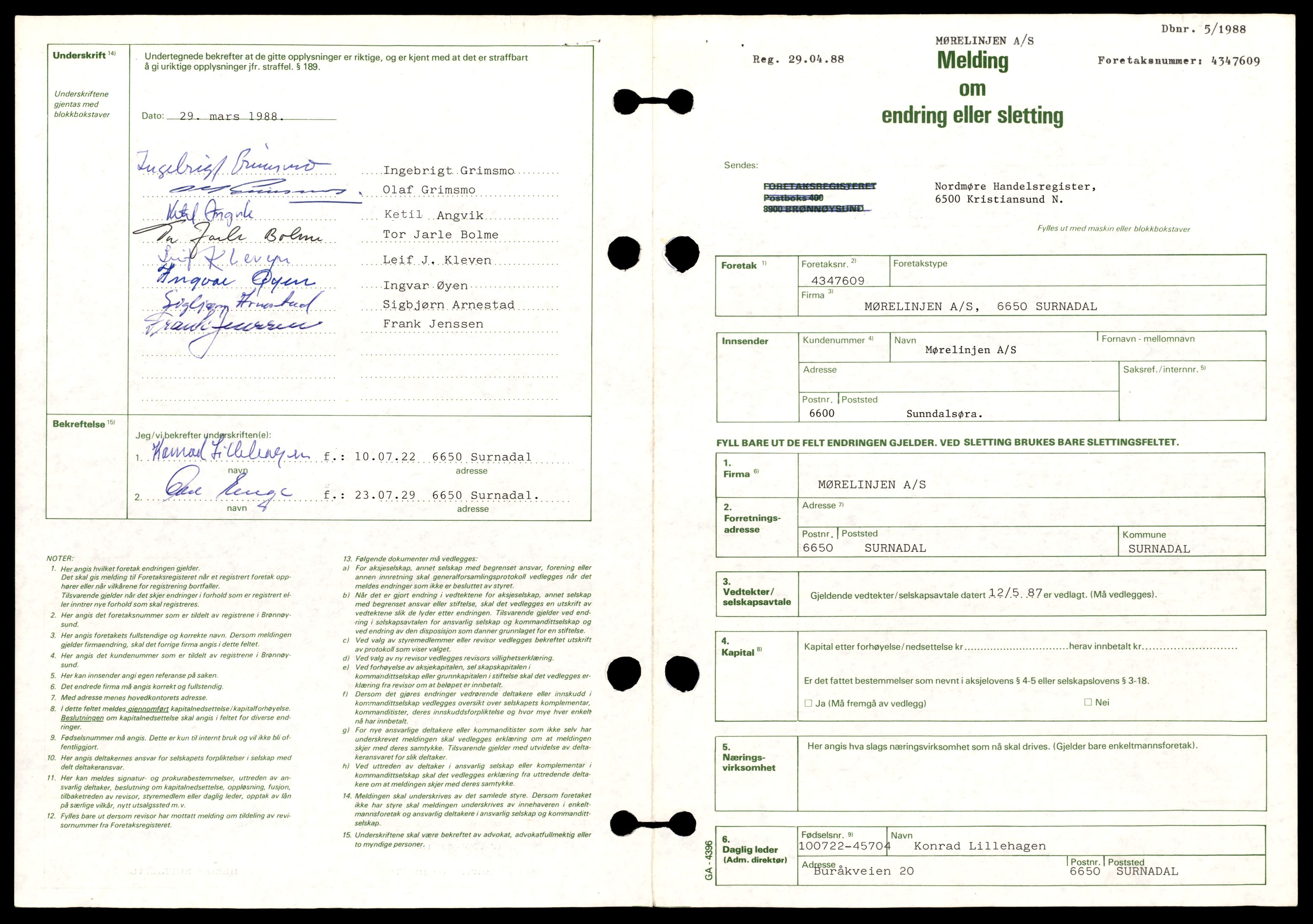 Nordmøre sorenskriveri, AV/SAT-A-4132/3/J/Jd/Jde/L0007: Bilag. Aksjeselskap, M-N, 1890-1990, s. 9