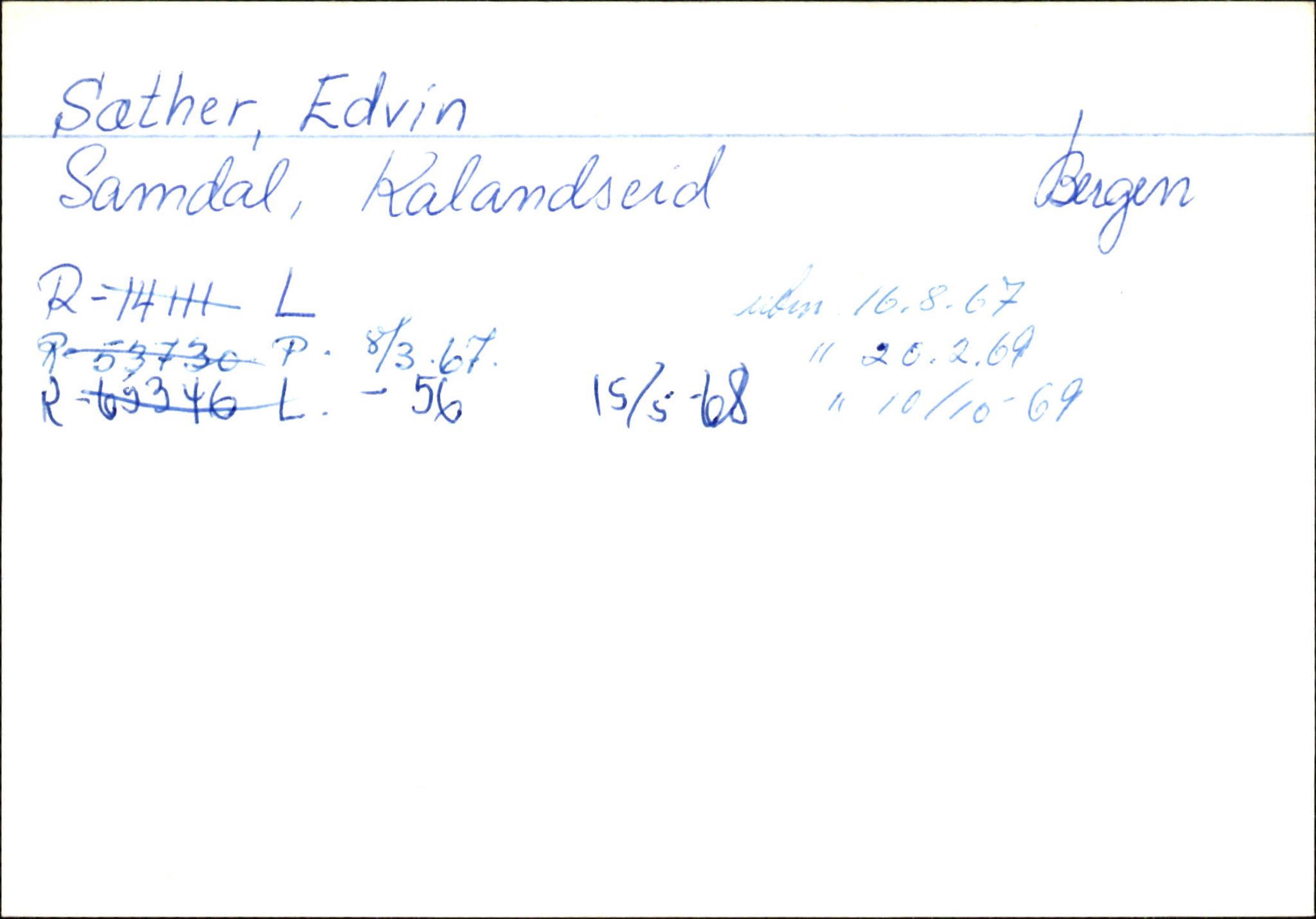 Statens vegvesen, Hordaland vegkontor, AV/SAB-A-5201/2/Ha/L0054: R-eierkort S-T, 1920-1971, s. 3