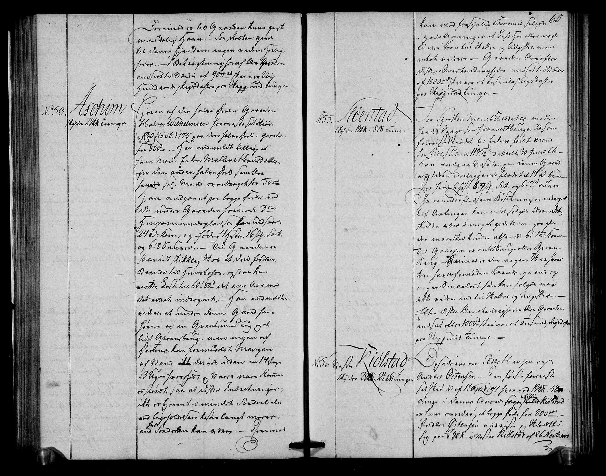 Rentekammeret inntil 1814, Realistisk ordnet avdeling, AV/RA-EA-4070/N/Ne/Nea/L0013: Follo fogderi. Deliberasjonsprotokoll, 1803, s. 66