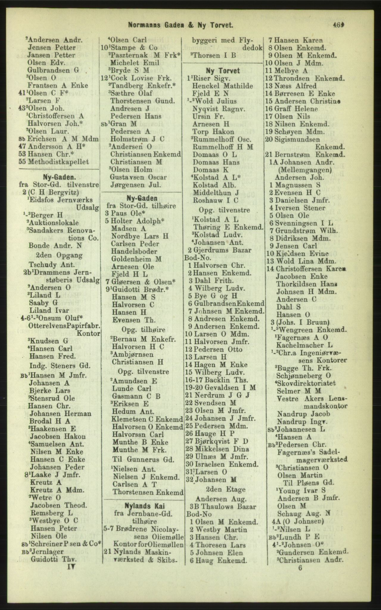Kristiania/Oslo adressebok, PUBL/-, 1886, s. 469