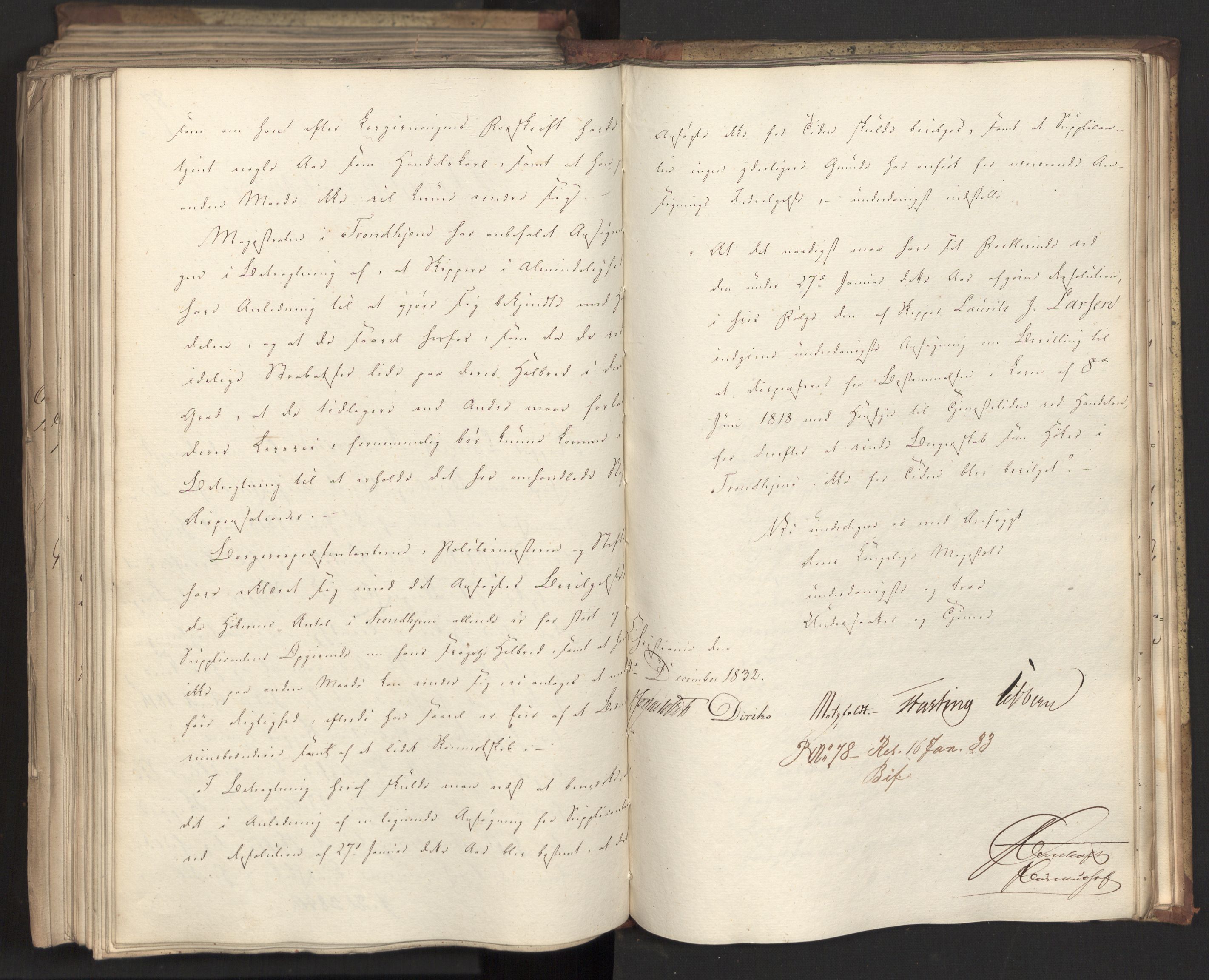 Statsrådsavdelingen i Stockholm, AV/RA-S-1003/D/Da/L0081: Regjeringsinnstillinger nr. 2700-2857, 1832, s. 524