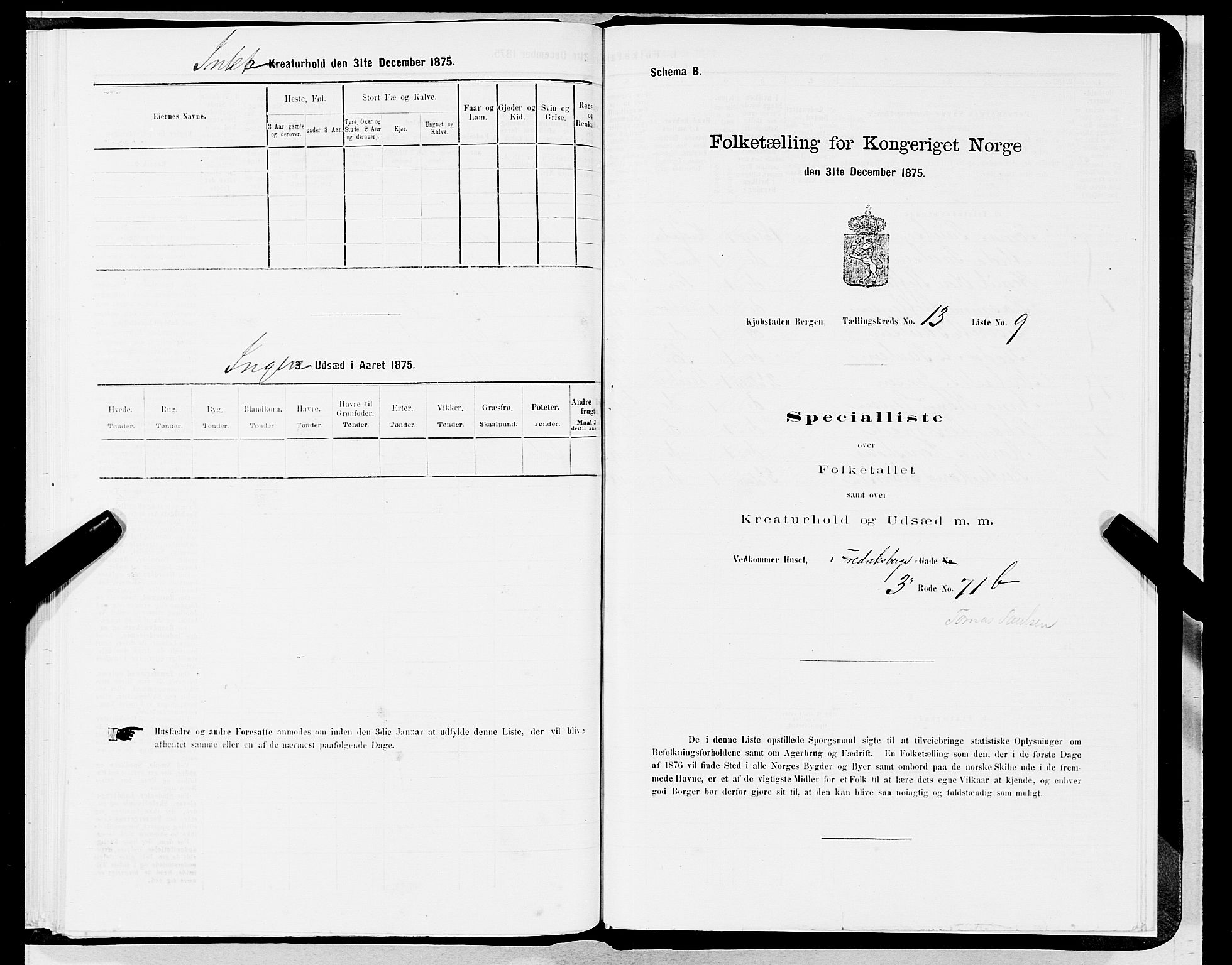 SAB, Folketelling 1875 for 1301 Bergen kjøpstad, 1875, s. 651