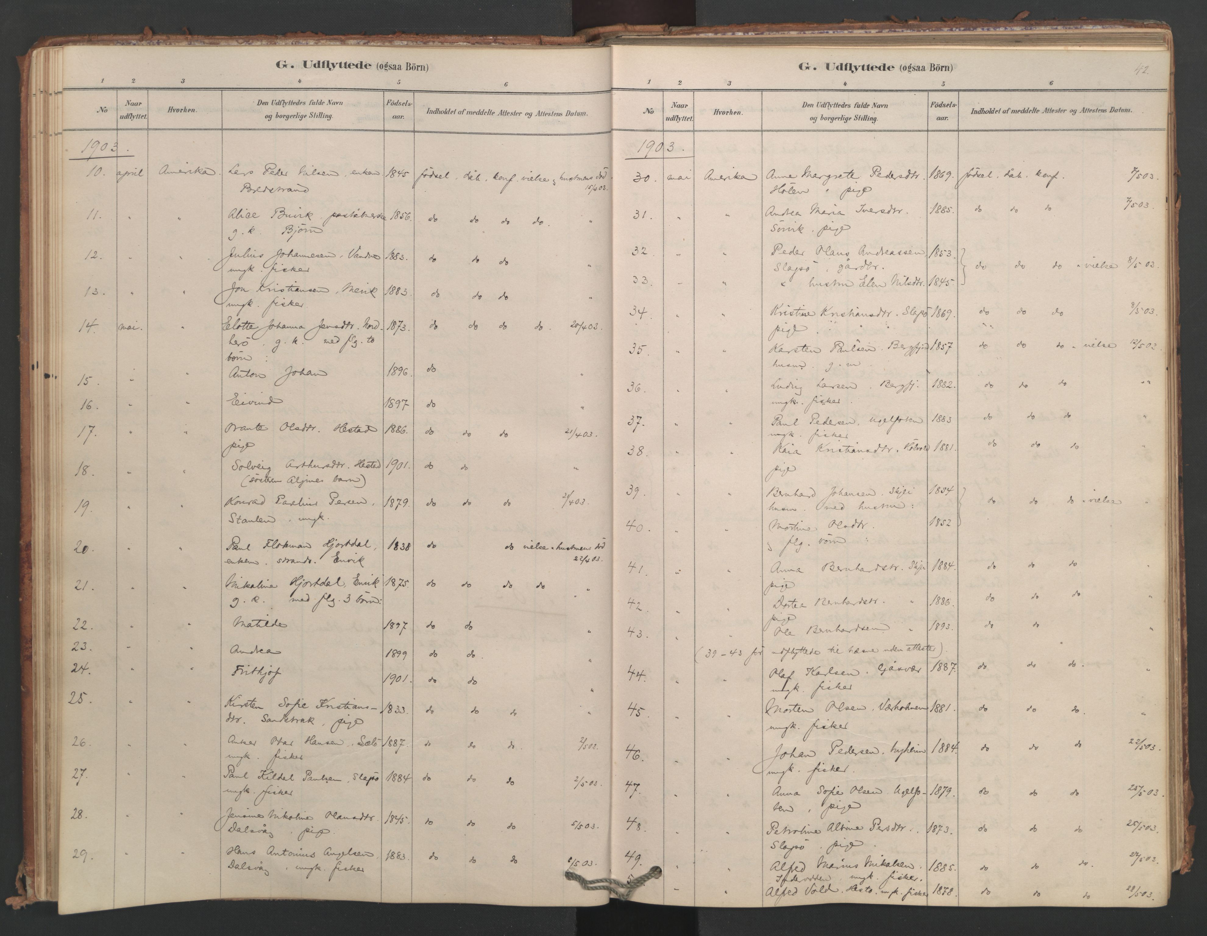 Ministerialprotokoller, klokkerbøker og fødselsregistre - Nordland, AV/SAT-A-1459/834/L0509: Ministerialbok nr. 834A07, 1878-1937, s. 42
