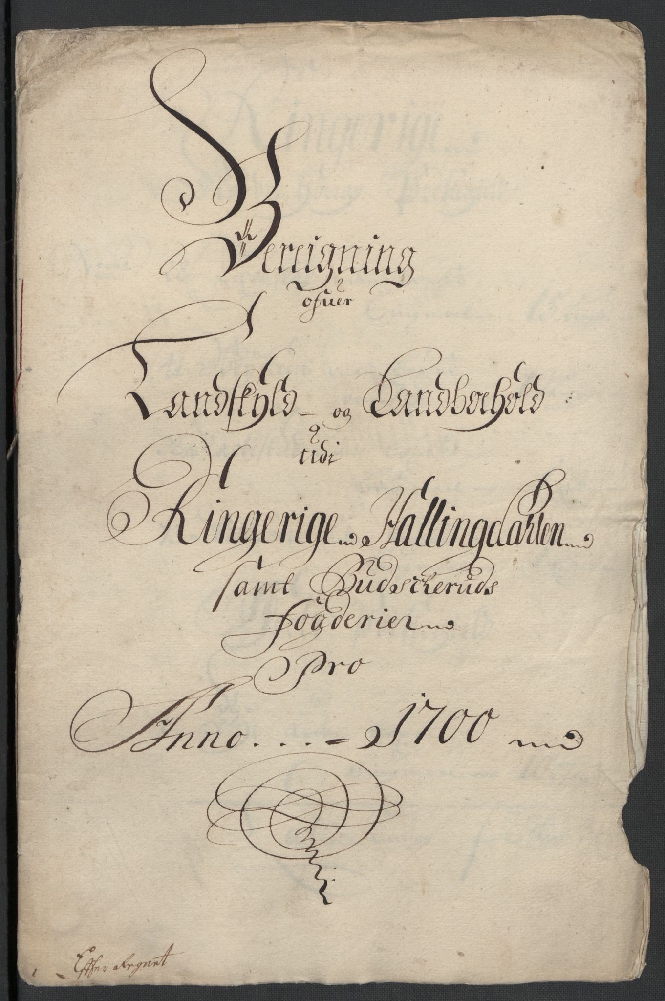 Rentekammeret inntil 1814, Reviderte regnskaper, Fogderegnskap, RA/EA-4092/R22/L1457: Fogderegnskap Ringerike, Hallingdal og Buskerud, 1700, s. 52