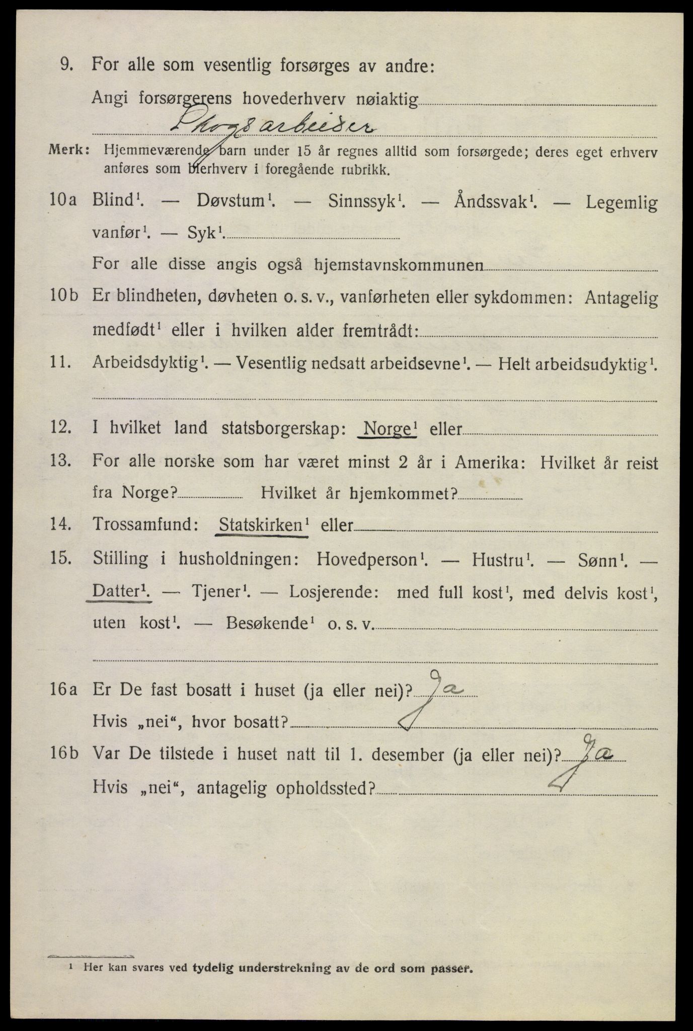 SAKO, Folketelling 1920 for 0630 Øvre Sandsvær herred, 1920, s. 3169