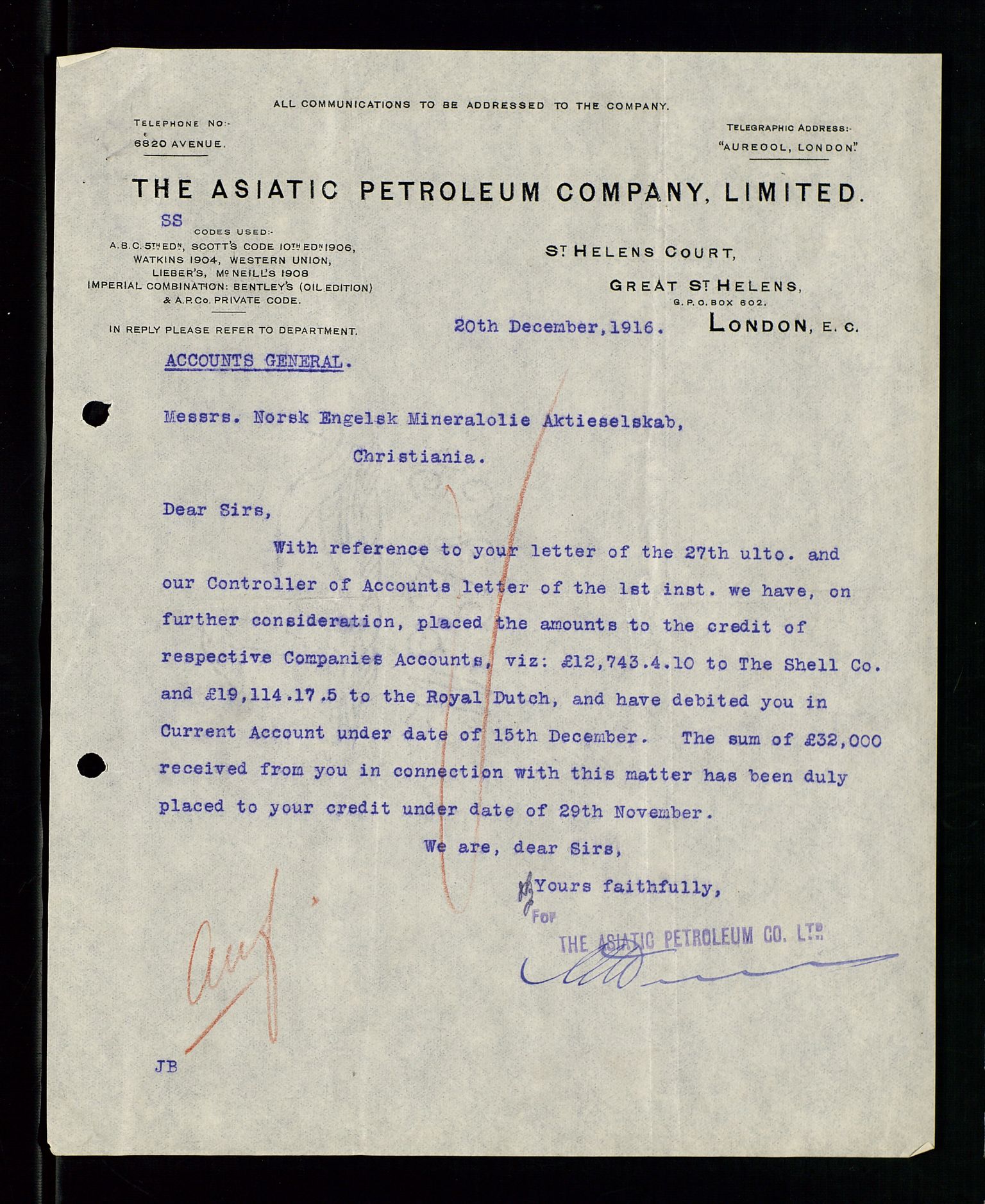 Pa 1521 - A/S Norske Shell, AV/SAST-A-101915/E/Ea/Eaa/L0001: Sjefskorrespondanse, 1917, s. 542