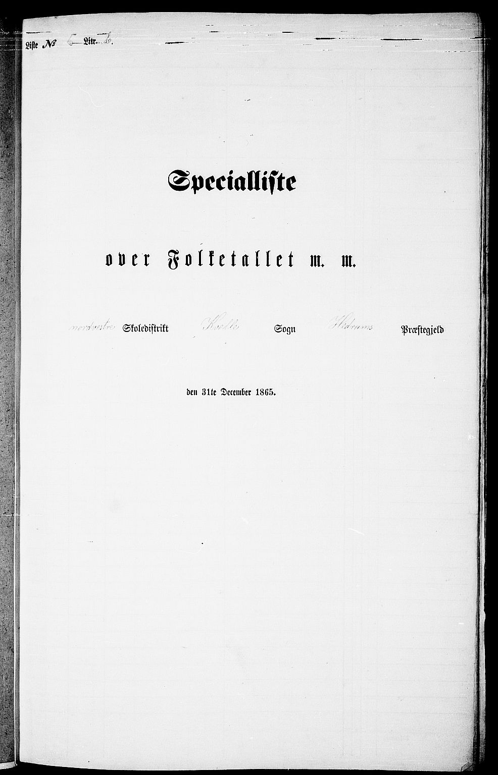 RA, Folketelling 1865 for 0727P Hedrum prestegjeld, 1865, s. 102