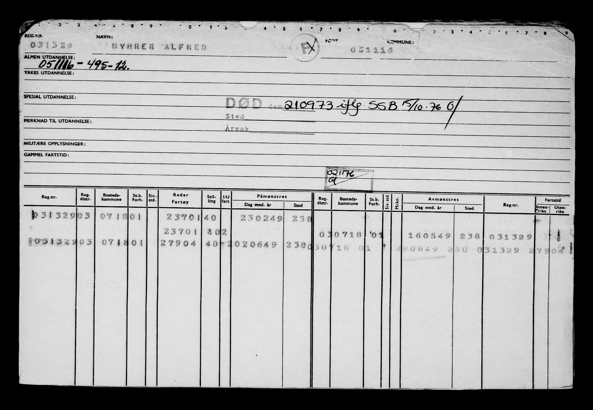 Direktoratet for sjømenn, AV/RA-S-3545/G/Gb/L0143: Hovedkort, 1916, s. 588