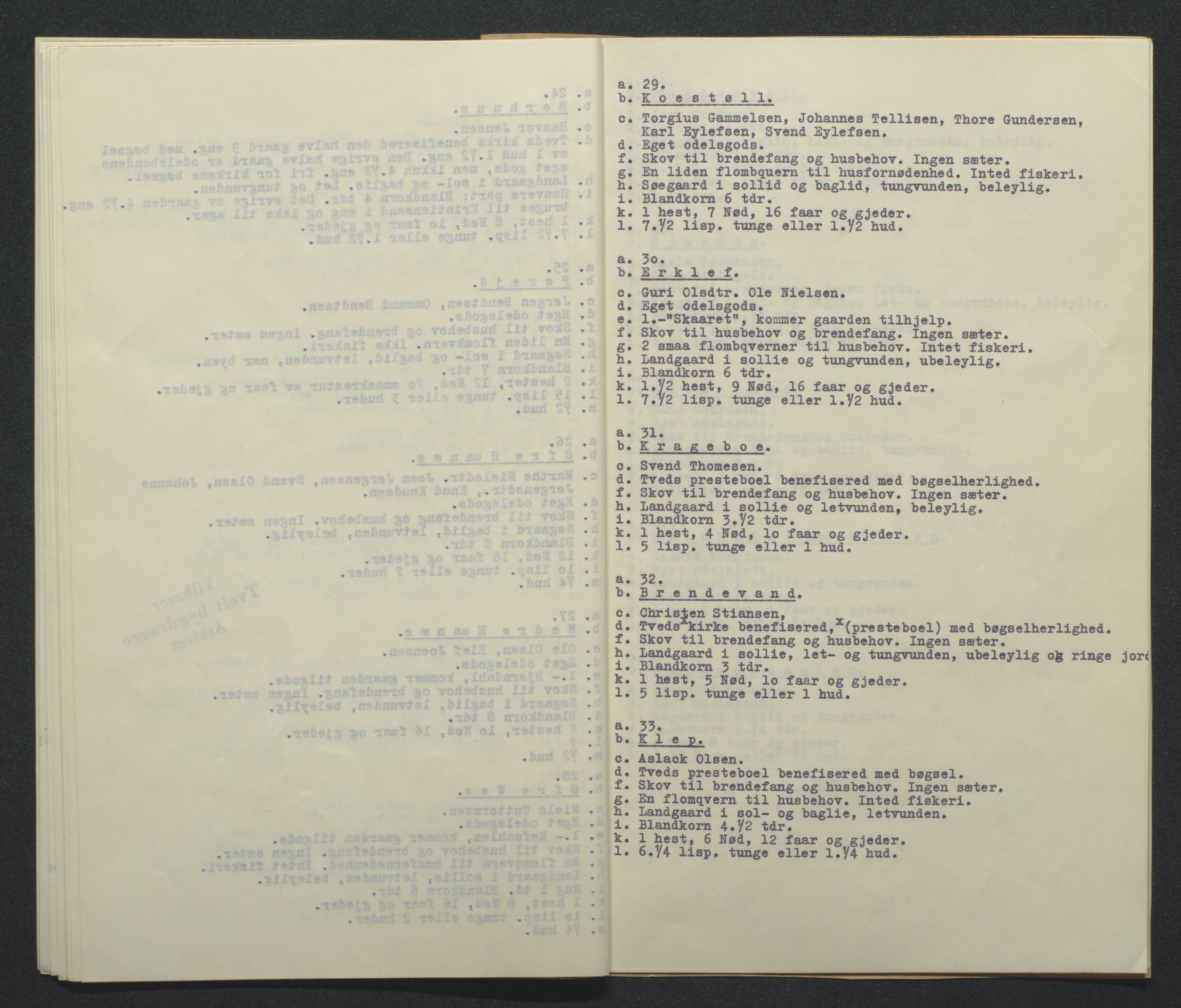Tveit bygdesogenemnd, AV/SAK-D/0770/F/L0001: A - Emneordnet materiale, 1576-1945, s. 70