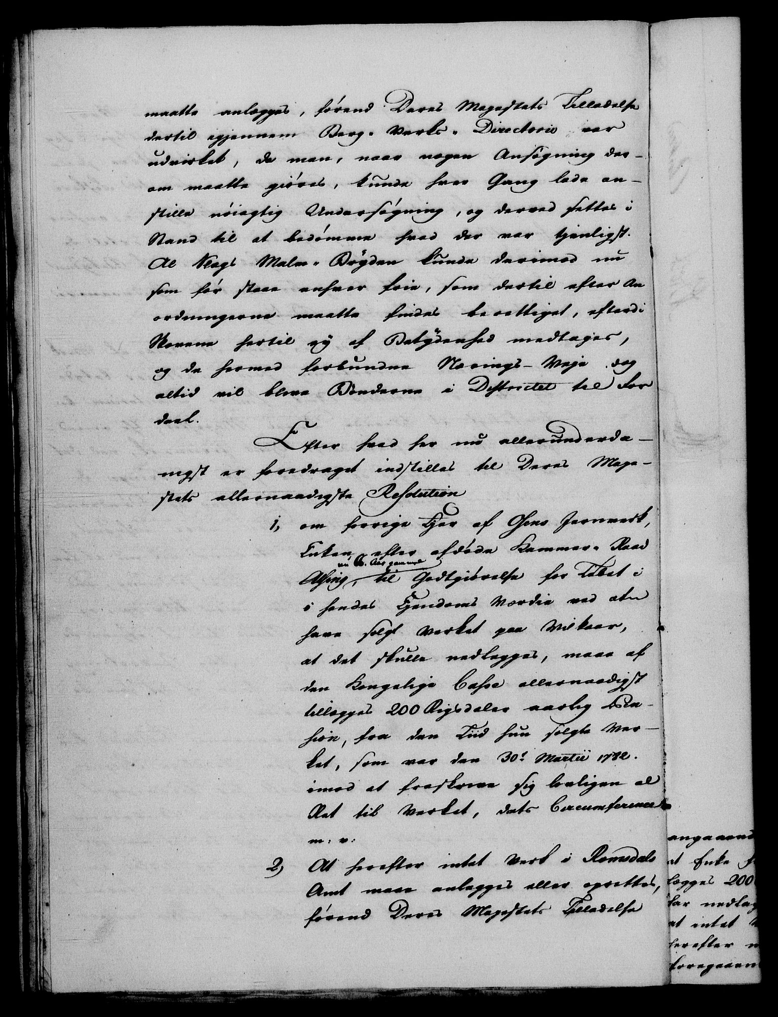 Rentekammeret, Renteskriverkontorene, AV/RA-EA-3115/M/Mf/Mfa/L0005: Resolusjonsprotokoll med register (merket RK 54.5), 1783