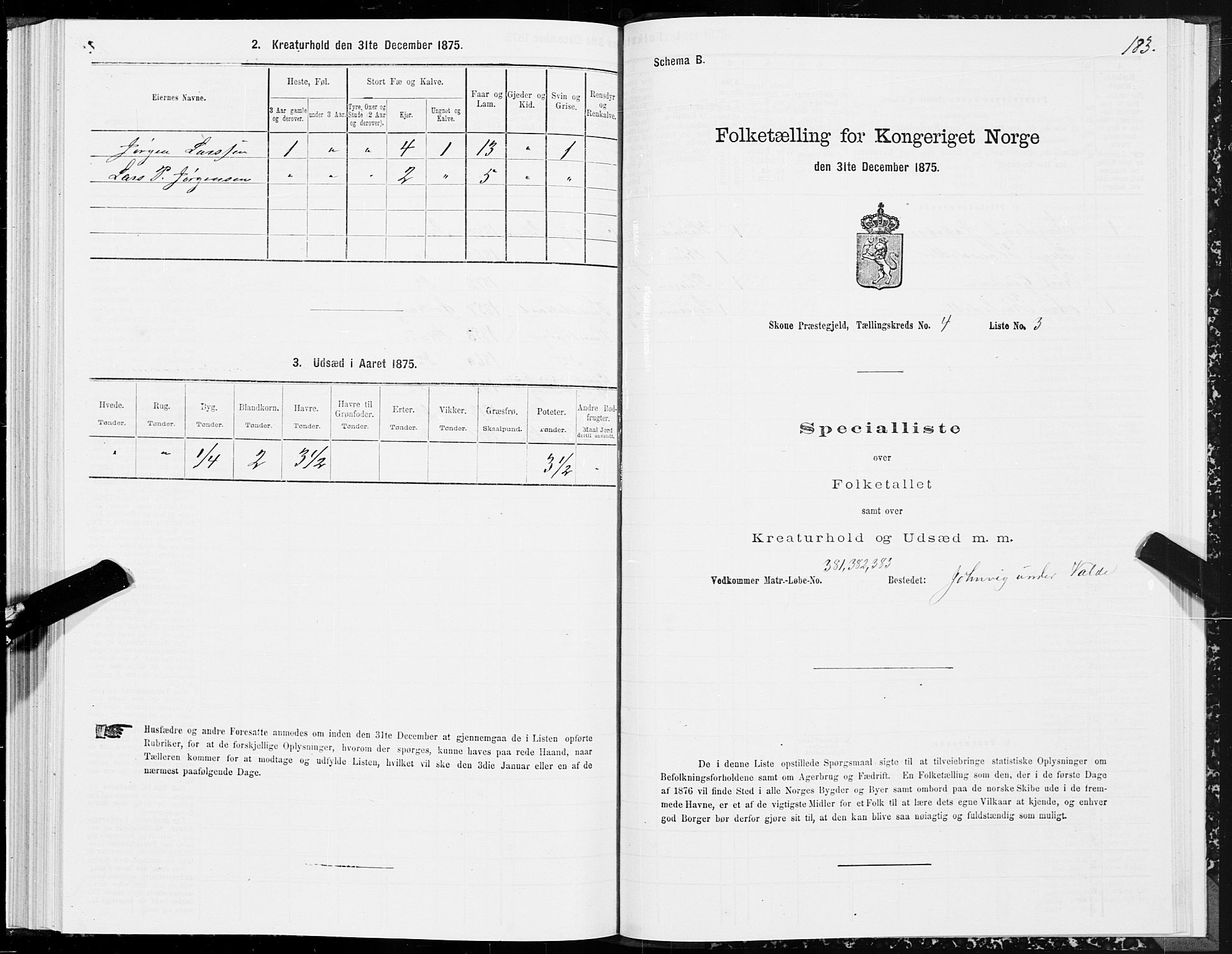 SAT, Folketelling 1875 for 1529P Skodje prestegjeld, 1875, s. 1183