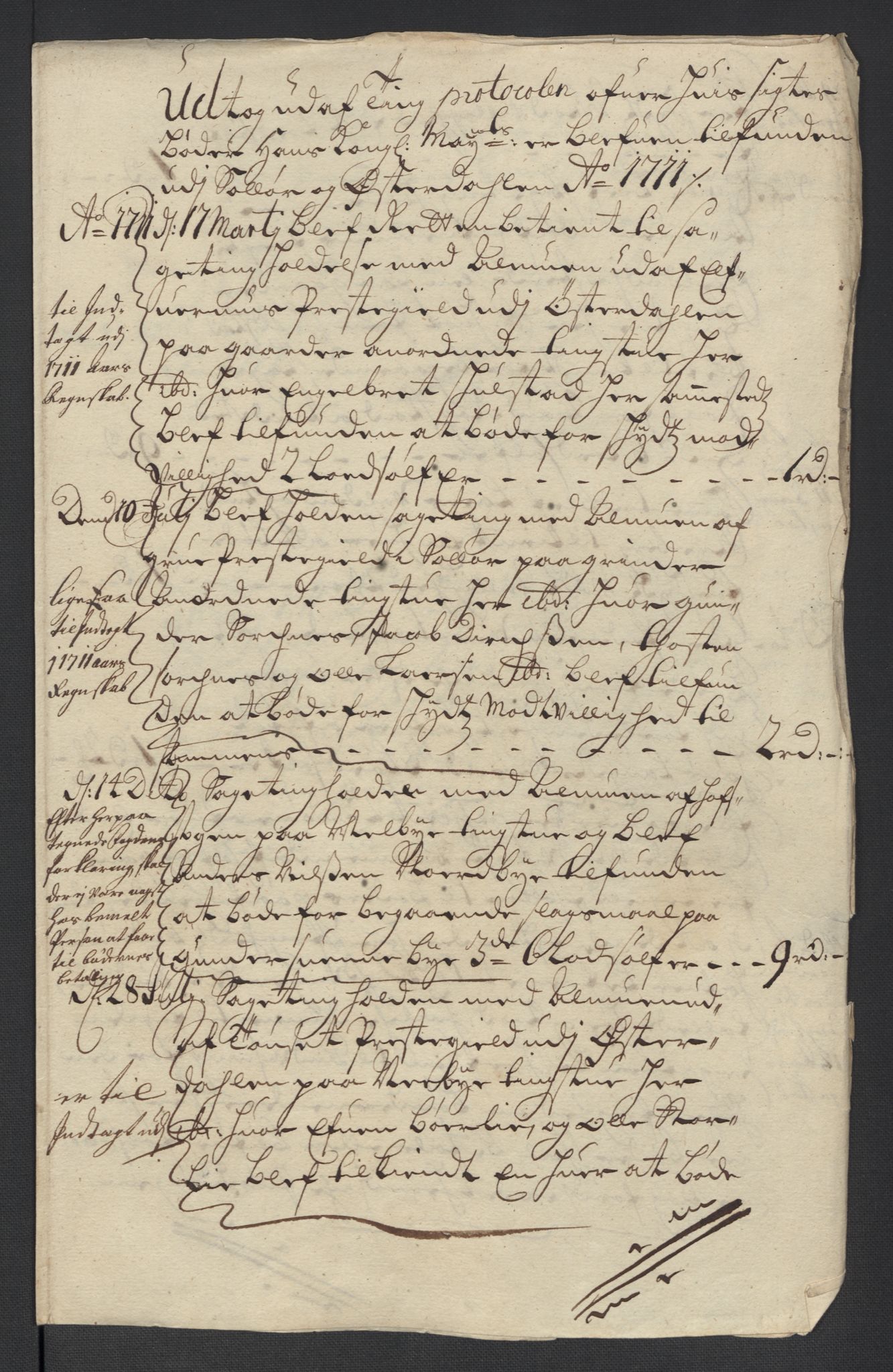 Rentekammeret inntil 1814, Reviderte regnskaper, Fogderegnskap, AV/RA-EA-4092/R13/L0848: Fogderegnskap Solør, Odal og Østerdal, 1711, s. 49