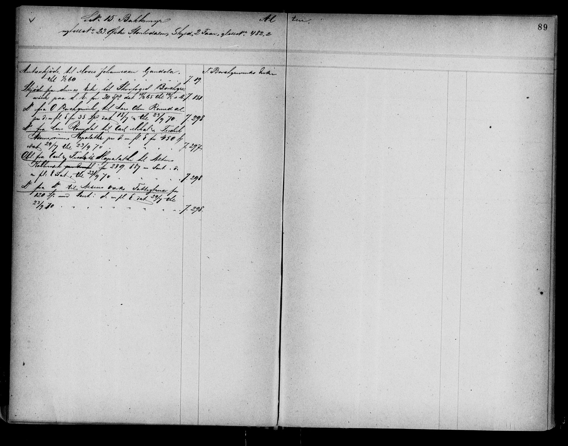 Alta fogderi/sorenskriveri, AV/SATØ-SATØ-5/1/K/Kb/Kba/L0007pantereg: Panteregister nr. 7, 1776, s. 89