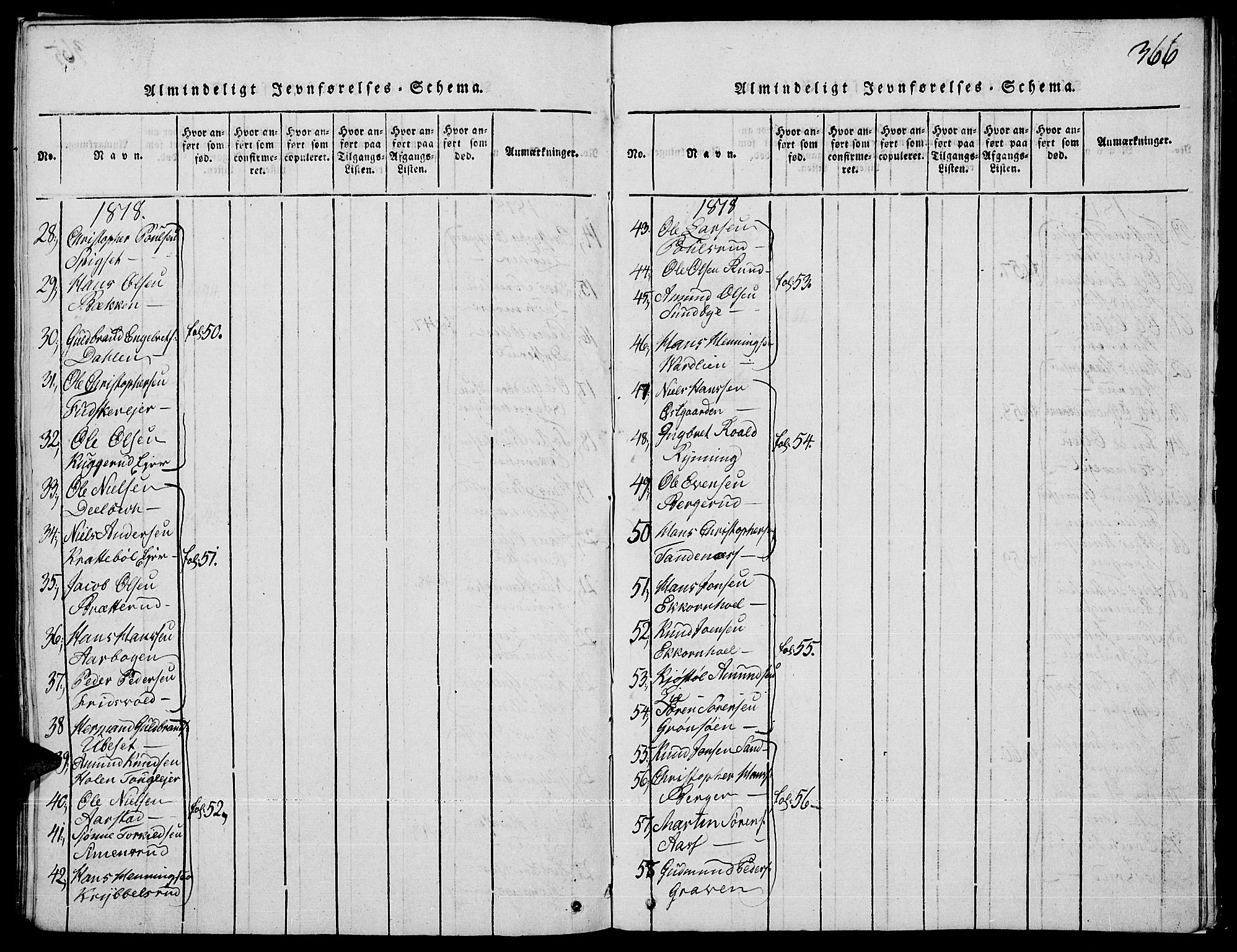Strøm-Odalen prestekontor, AV/SAH-PREST-028/H/Ha/Haa/L0006: Ministerialbok nr. 6, 1814-1850, s. 366