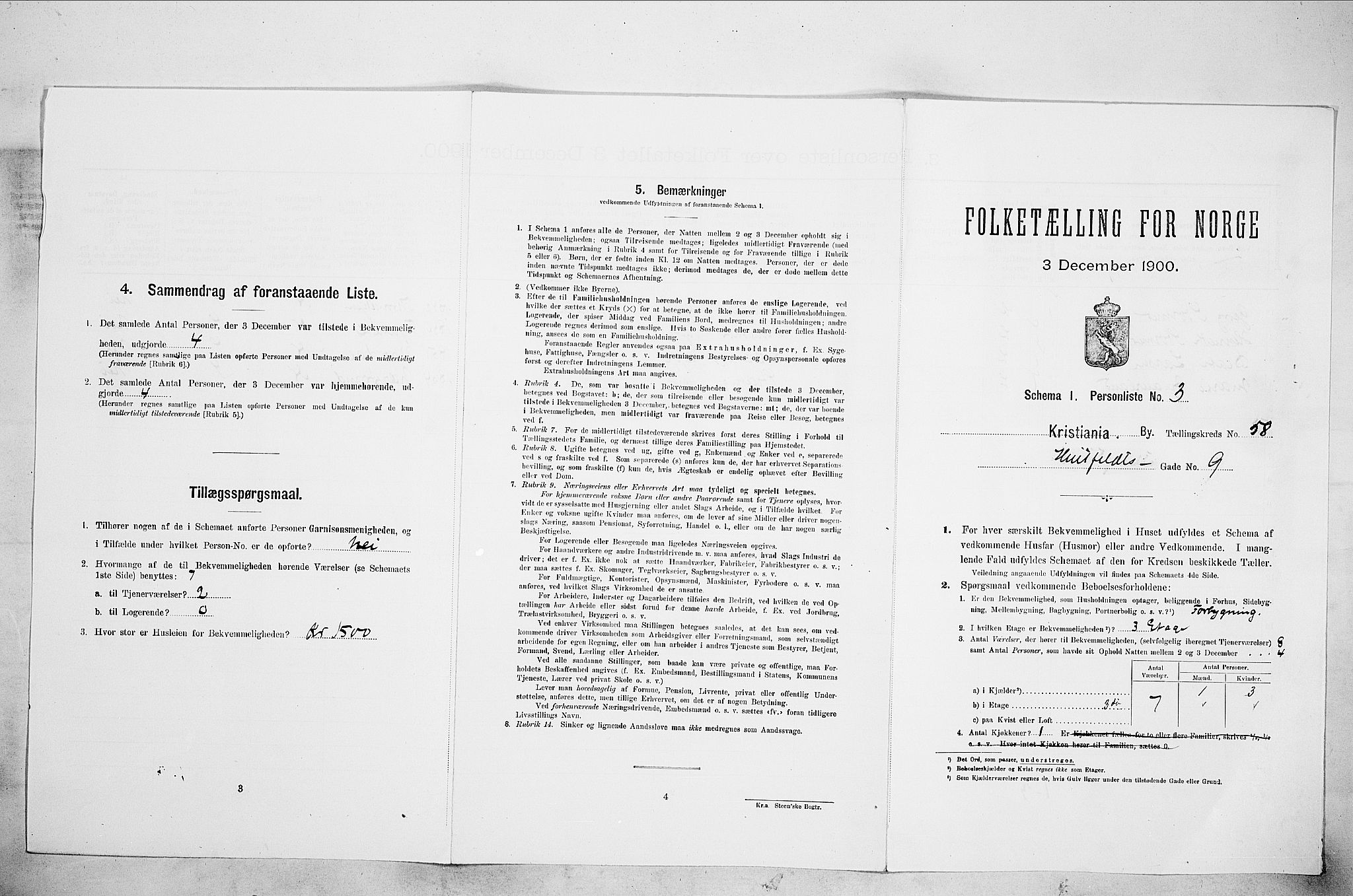 SAO, Folketelling 1900 for 0301 Kristiania kjøpstad, 1900, s. 39223