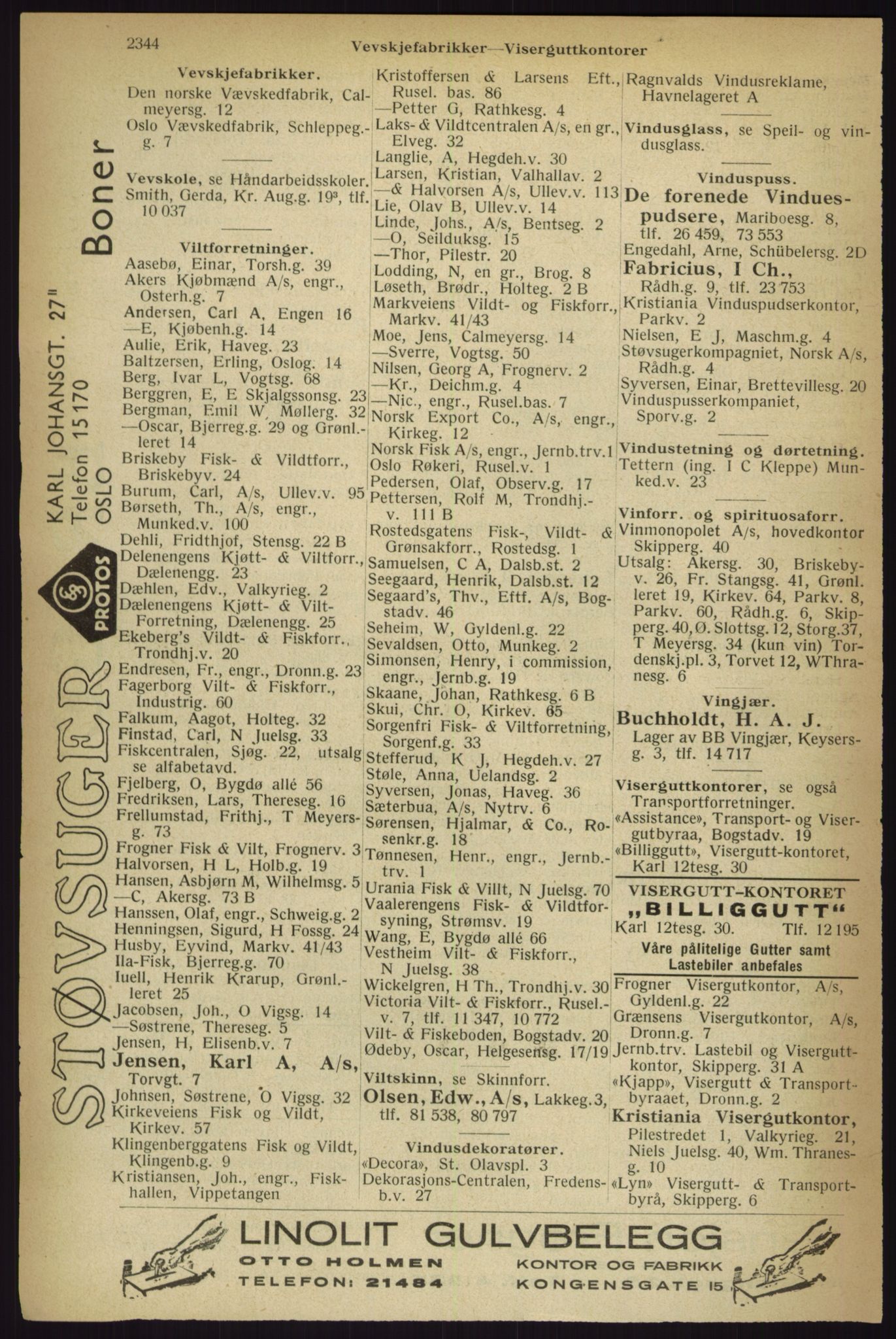 Kristiania/Oslo adressebok, PUBL/-, 1933, s. 2344