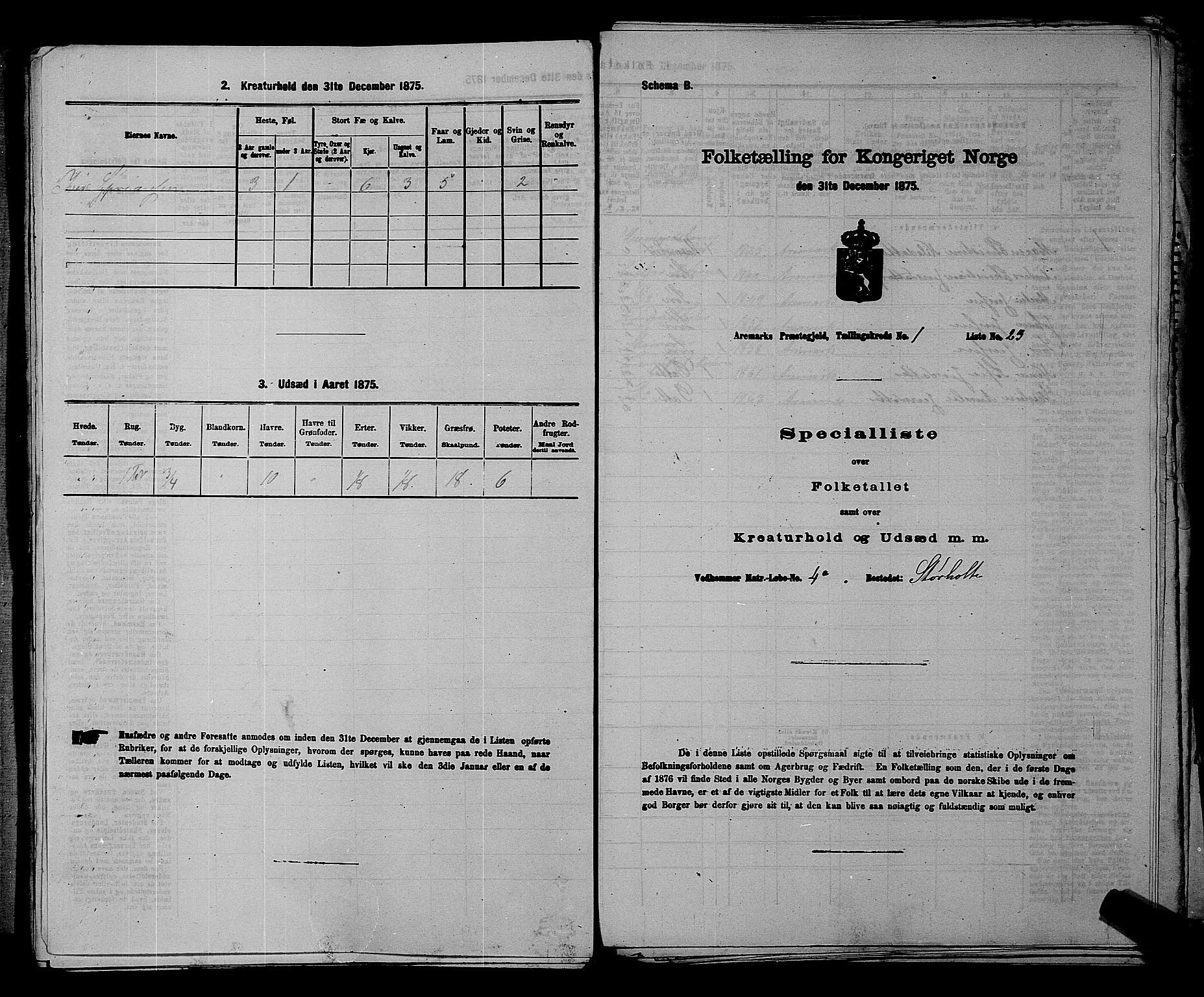 RA, Folketelling 1875 for 0118P Aremark prestegjeld, 1875, s. 68