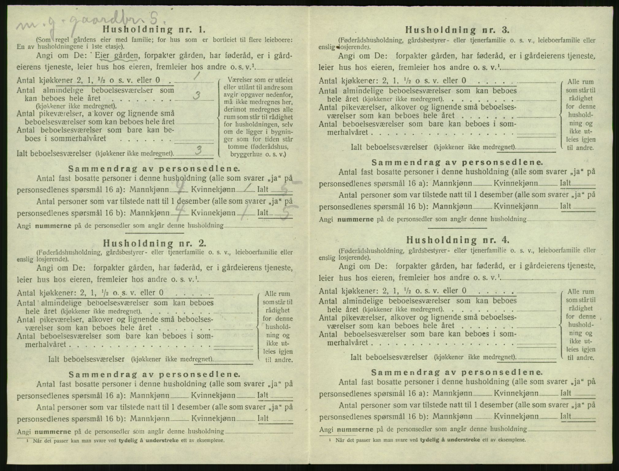 SAT, Folketelling 1920 for 1523 Sunnylven herred, 1920, s. 335