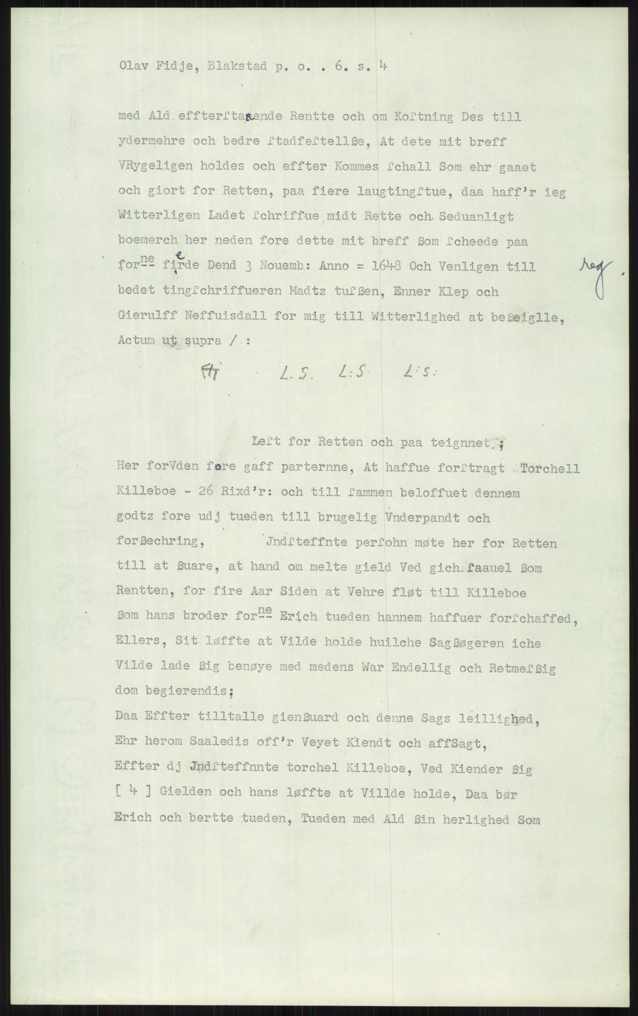 Samlinger til kildeutgivelse, Diplomavskriftsamlingen, AV/RA-EA-4053/H/Ha, s. 1874