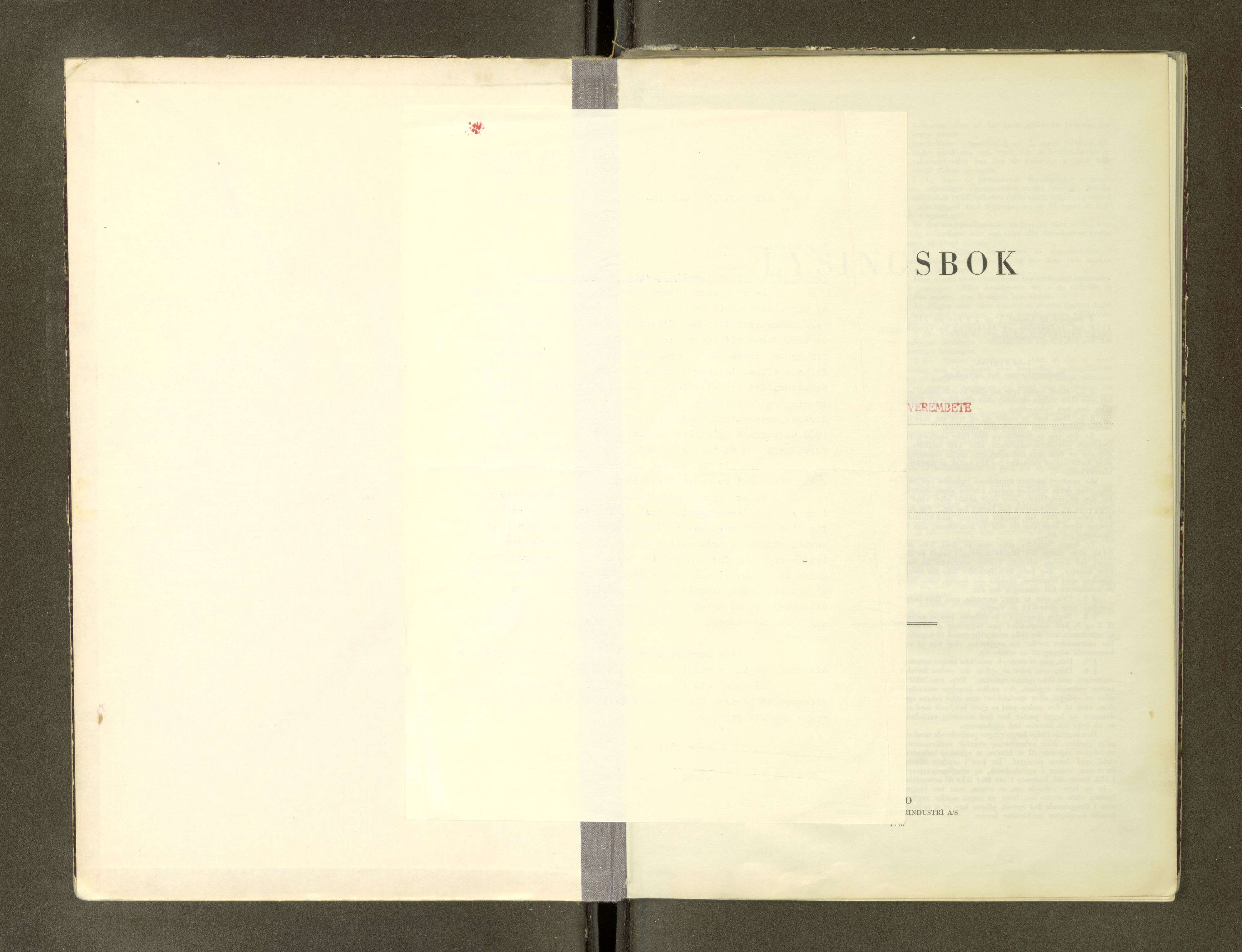 Hammerfest fogderi/sorenskriveri, AV/SATØ-S-0056/1/Q/Qb/L0692/0001: -- / Lysingsbok, 1947-1969