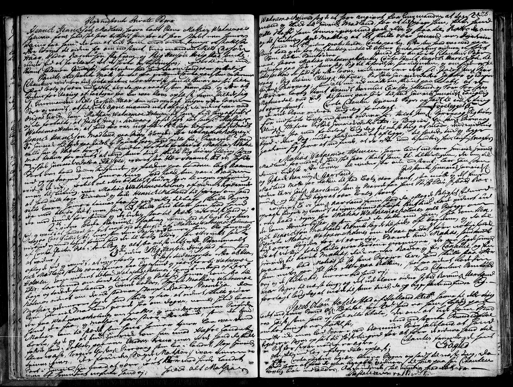 Jæren og Dalane sorenskriveri, SAST/A-100306/3/30/30BA/L0077: TINGBOK, 1737-1739, s. 27b-28a