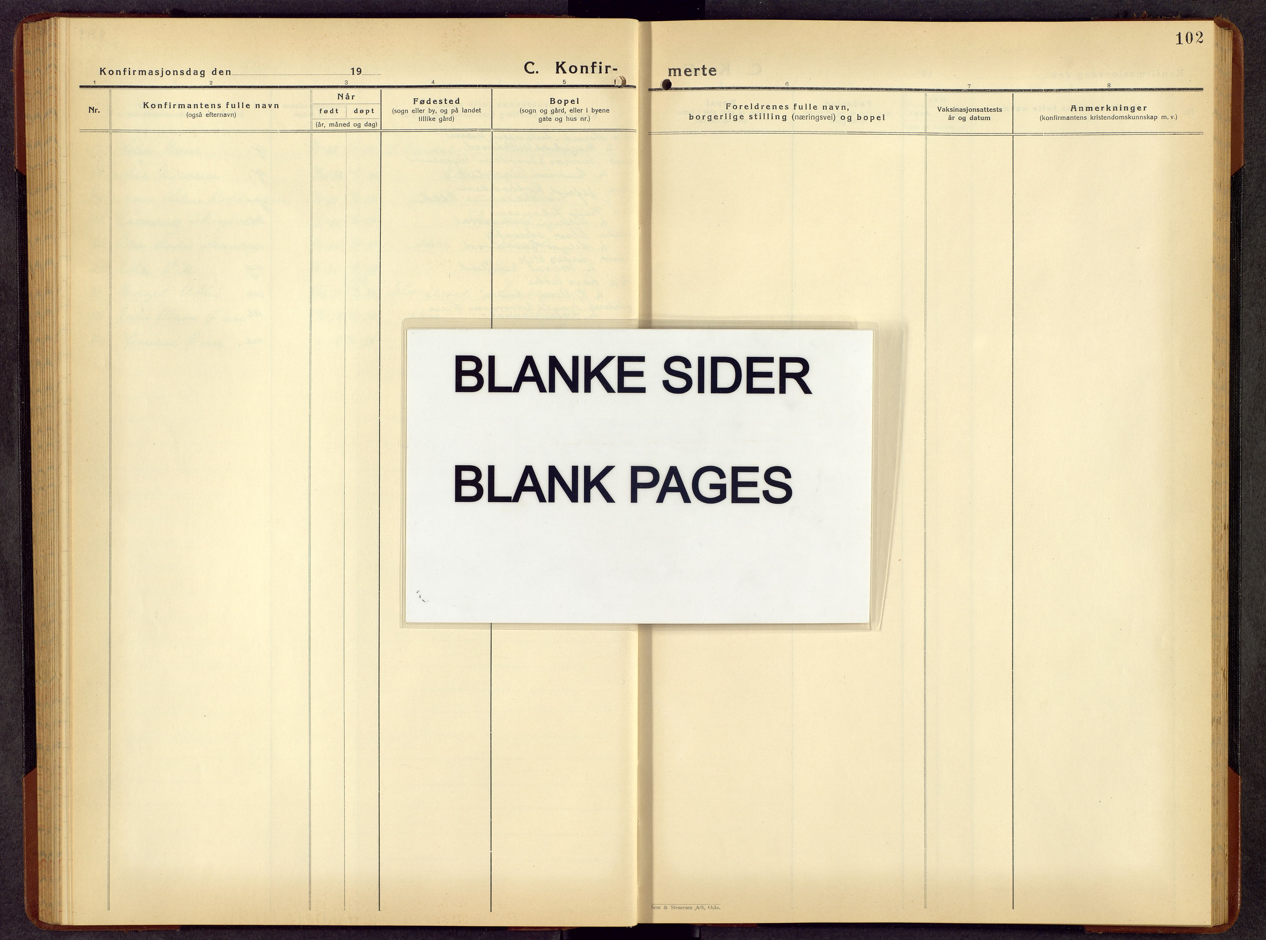 Rendalen prestekontor, AV/SAH-PREST-054/H/Ha/Hab/L0006: Klokkerbok nr. 6, 1941-1958, s. 102