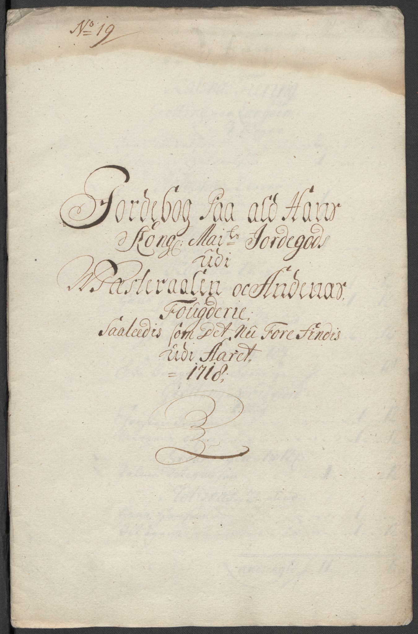 Rentekammeret inntil 1814, Reviderte regnskaper, Fogderegnskap, AV/RA-EA-4092/R67/L4684: Fogderegnskap Vesterålen, Andenes og Lofoten, 1718, s. 195