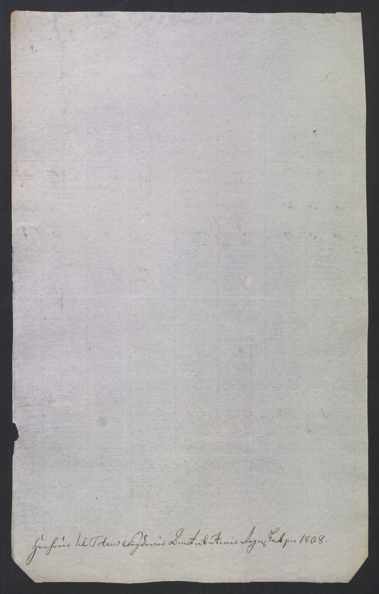 Rentekammeret inntil 1814, Reviderte regnskaper, Fogderegnskap, RA/EA-4092/R19/L1396: Fogderegnskap Toten, Hadeland og Vardal, 1808, s. 316