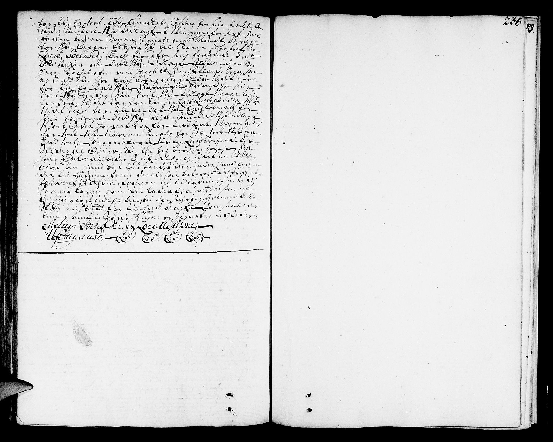 Jæren og Dalane sorenskriveri, SAST/A-100306/5/50BA/L0007: SKIFTEPROTOKOLL, 1727-1730, s. 235b-236a