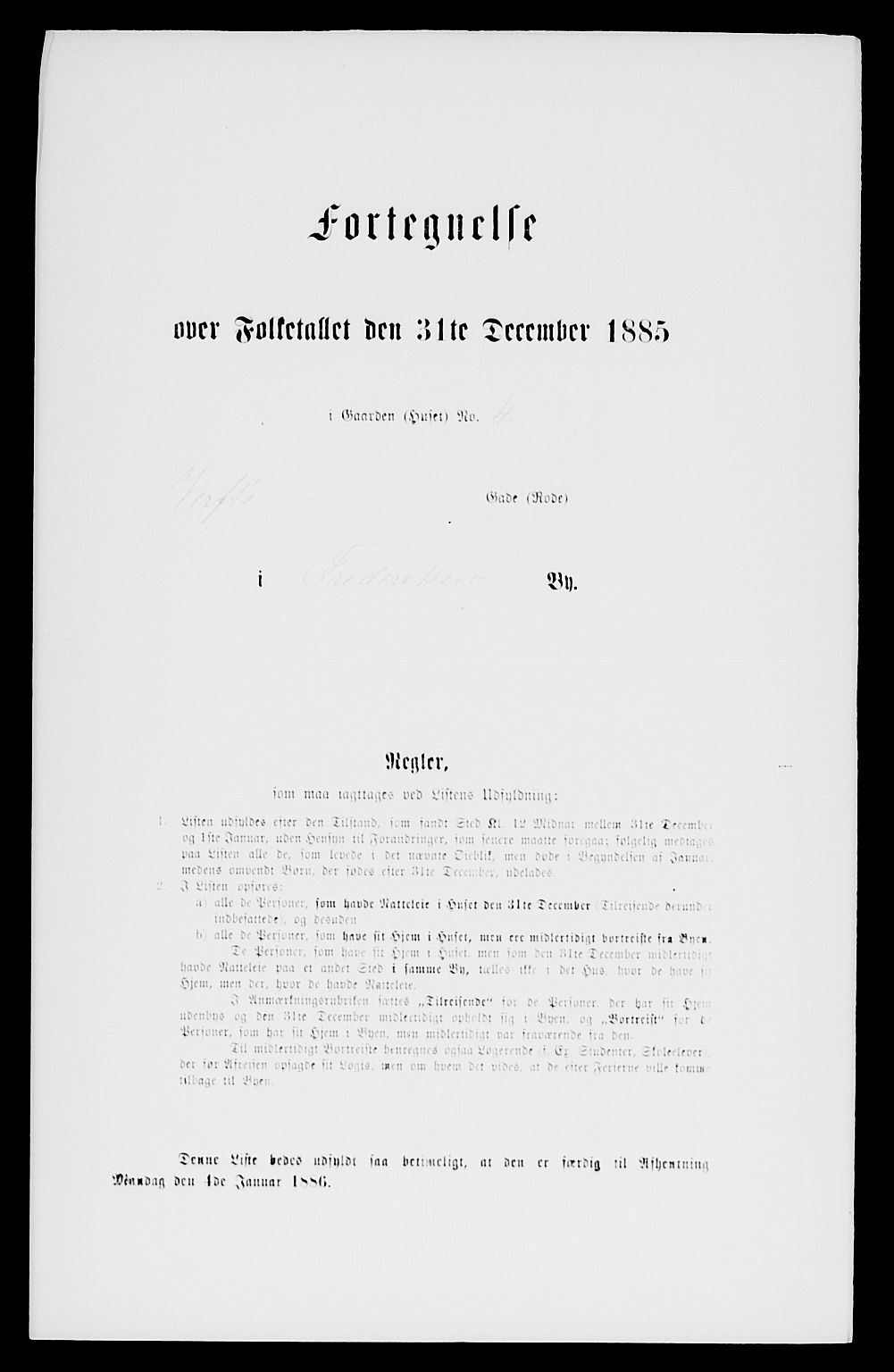 SAKO, Folketelling 1885 for 0798 Fredriksvern herred, 1885, s. 7