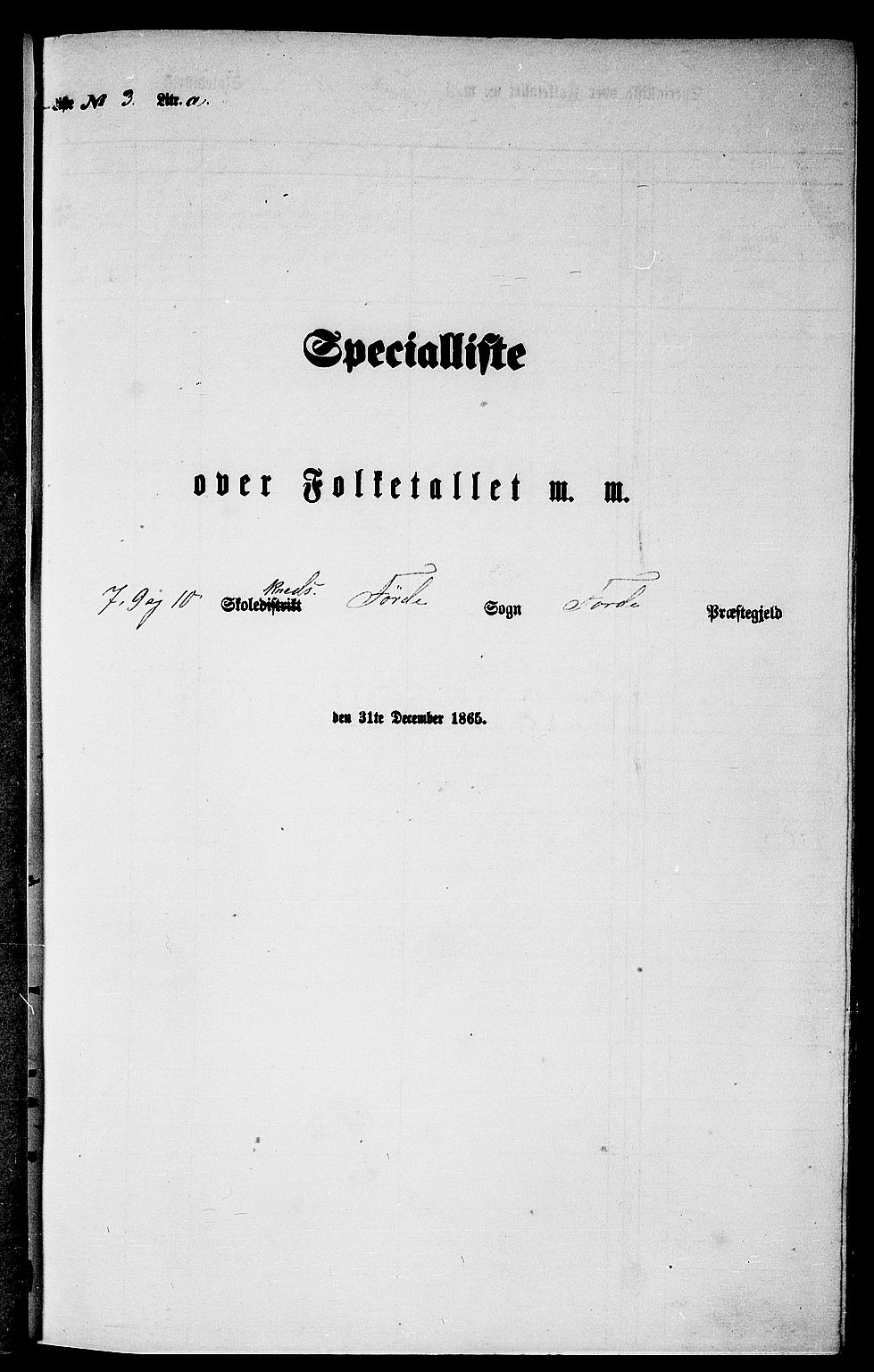 RA, Folketelling 1865 for 1432P Førde prestegjeld, 1865, s. 53
