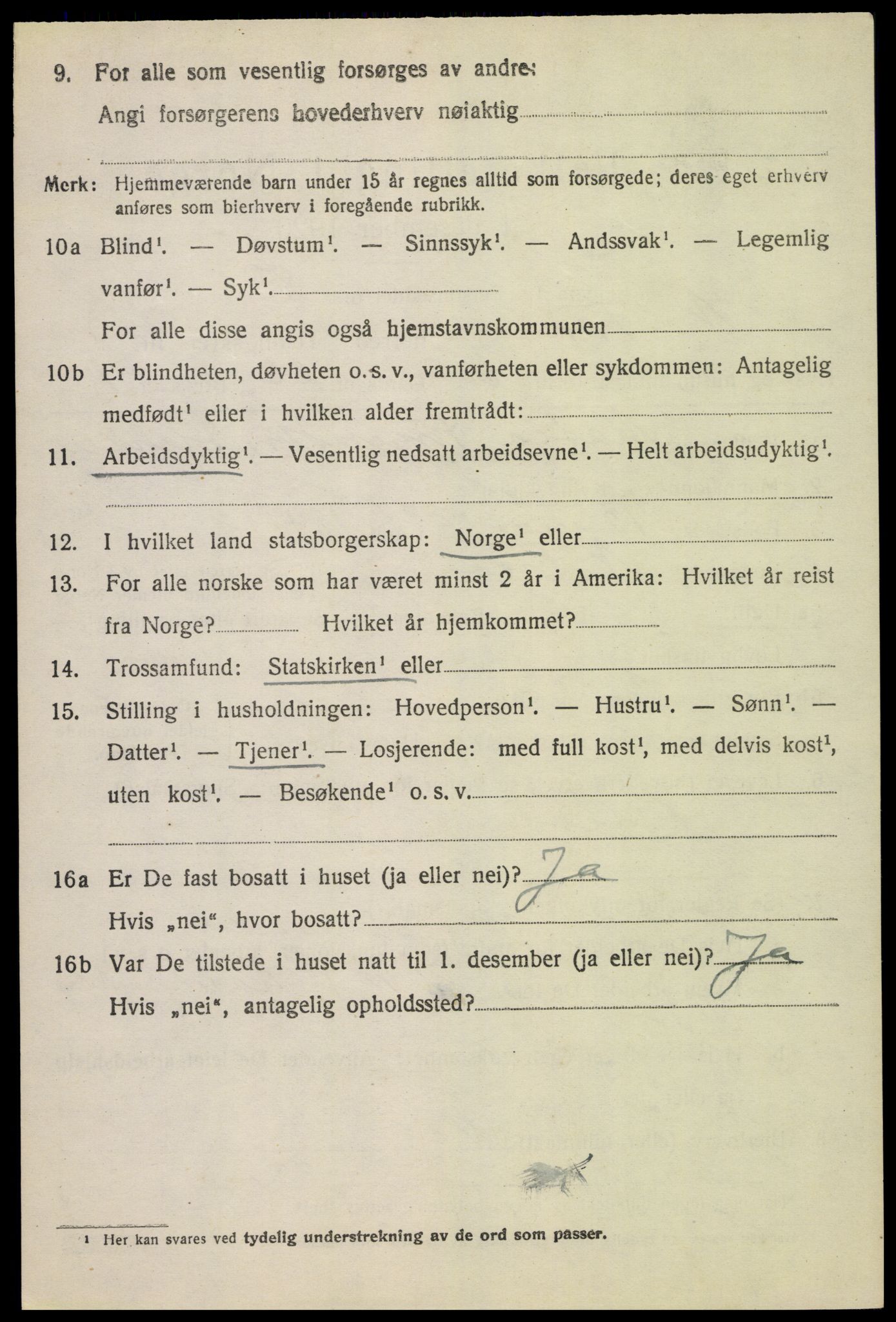 SAH, Folketelling 1920 for 0518 Nord-Fron herred, 1920, s. 3123